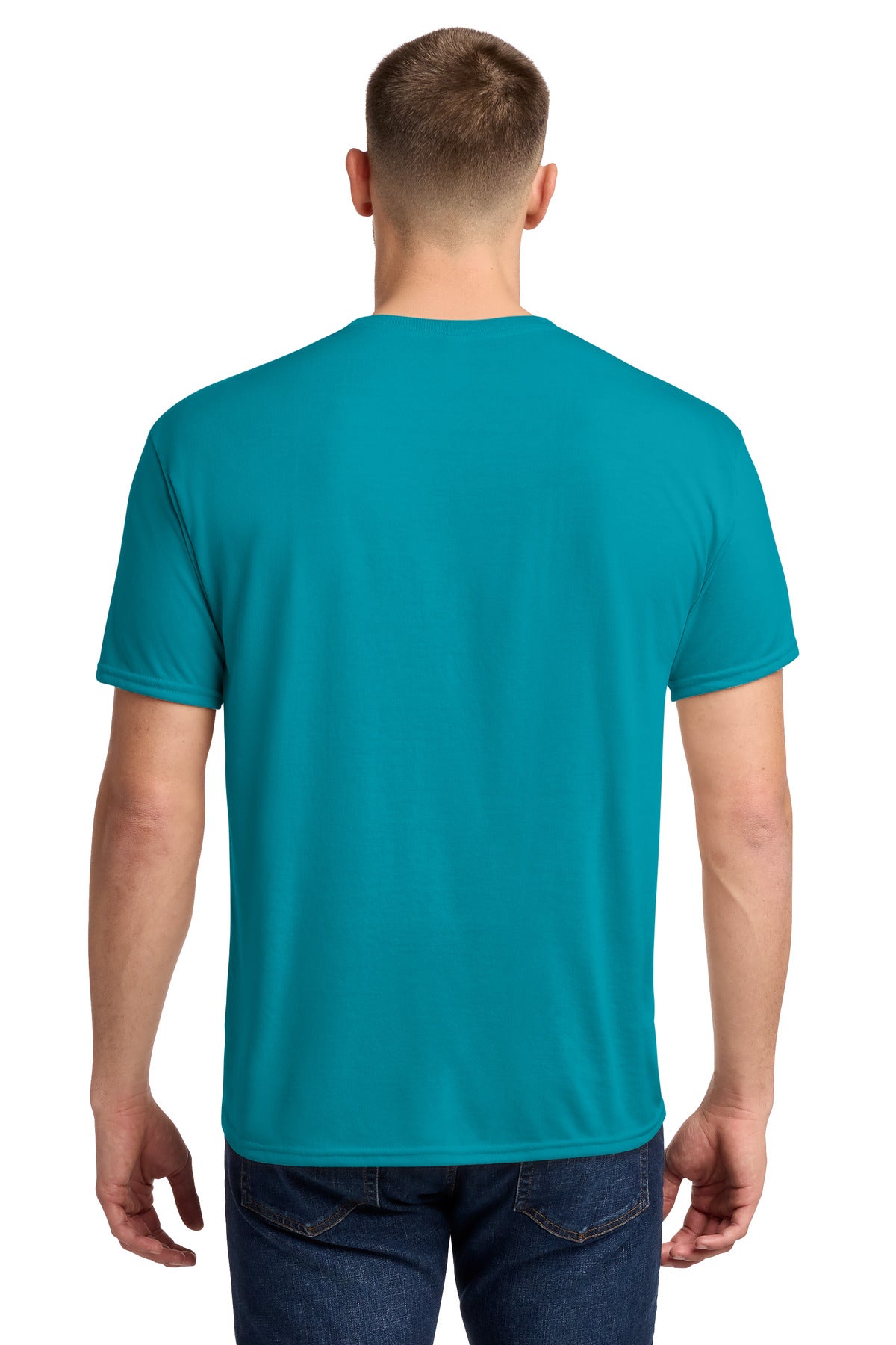 Jerzees Dri-Power 100% Polyester T-Shirt. 21M - California Blue - back