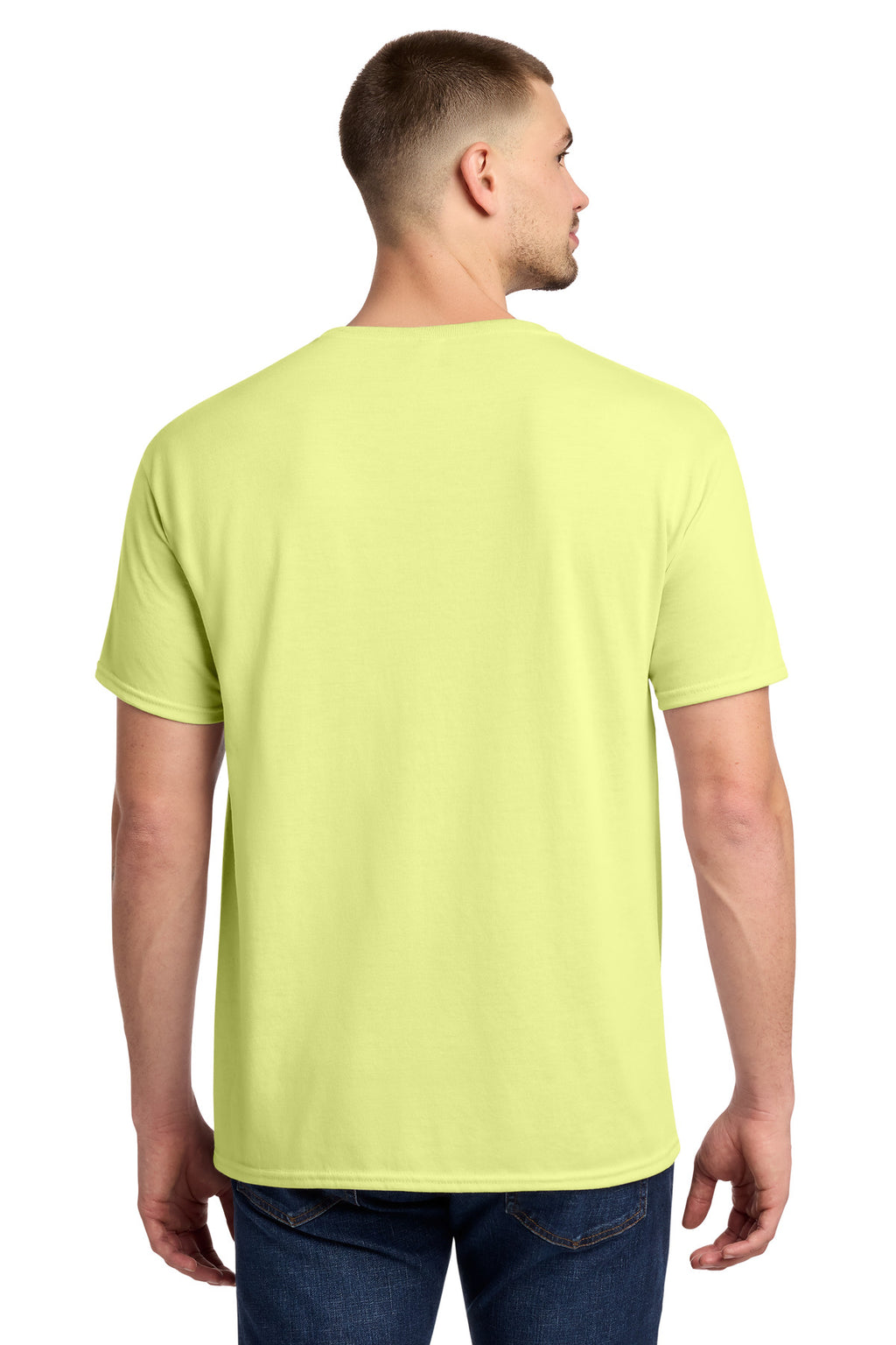 Jerzees Dri-Power 100% Polyester T-Shirt. 21M - Celery Juice - back