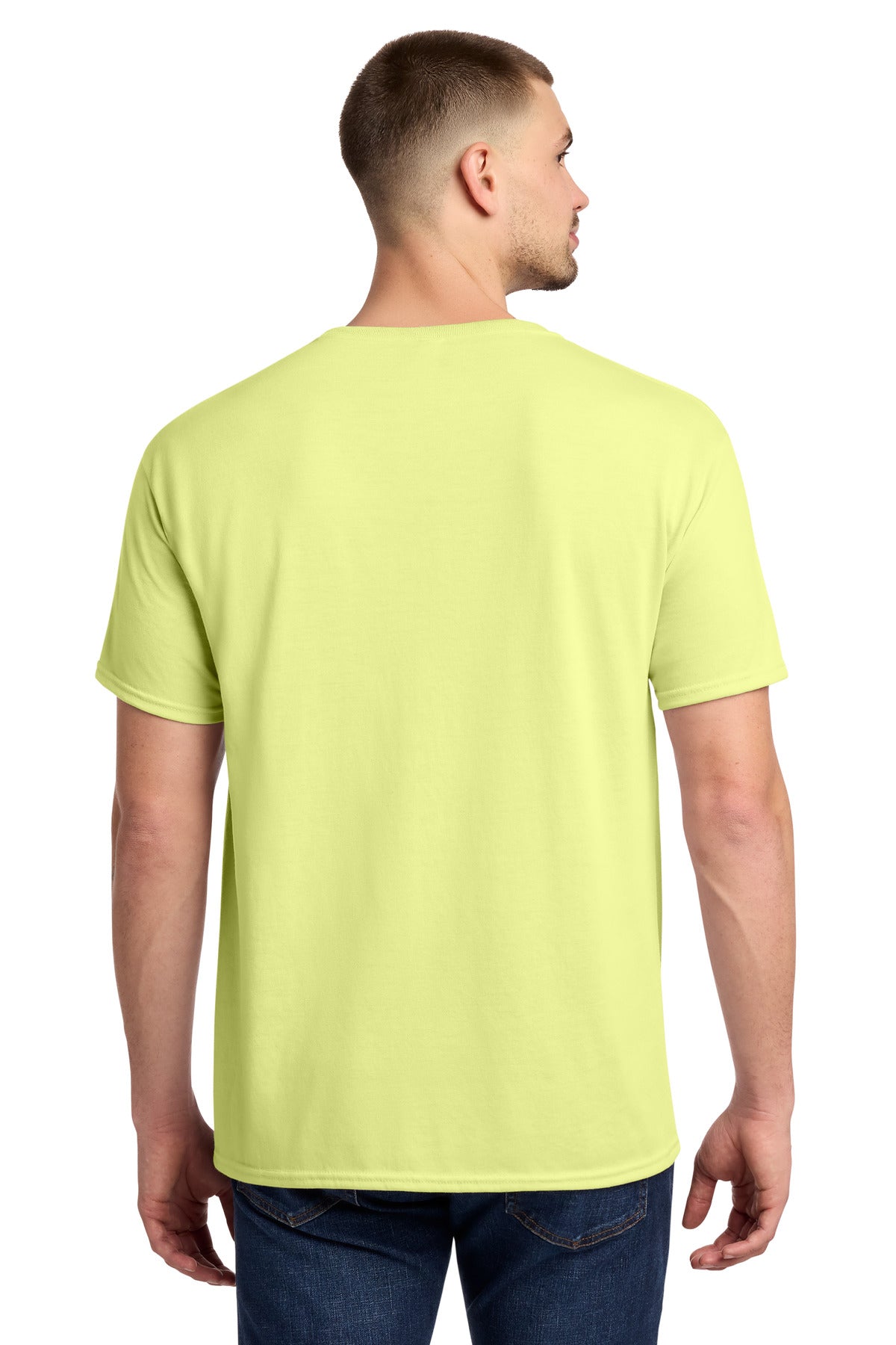 Jerzees Dri-Power 100% Polyester T-Shirt. 21M - Celery Juice - back