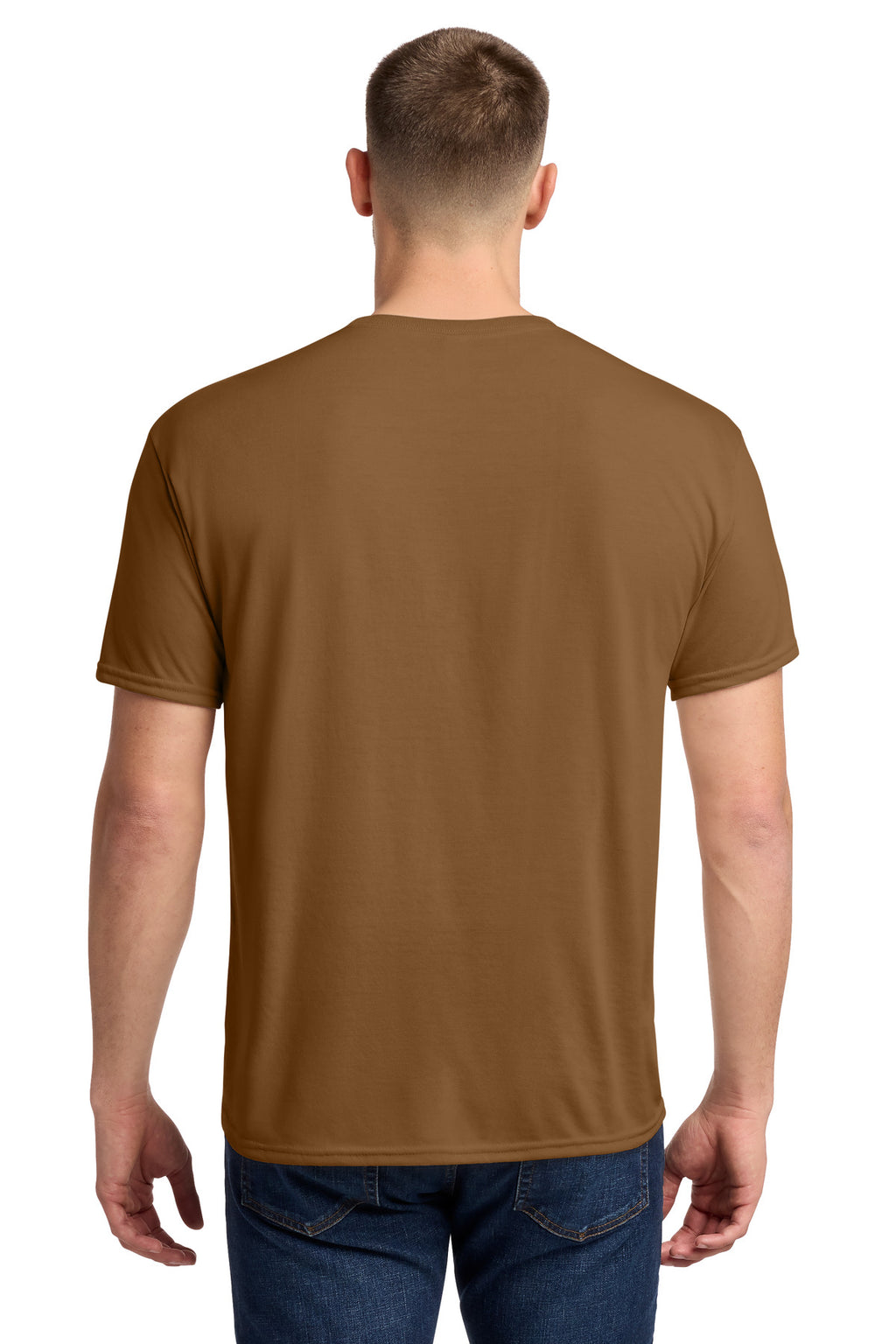 Jerzees Dri-Power 100% Polyester T-Shirt. 21M - Golden Pecan - back