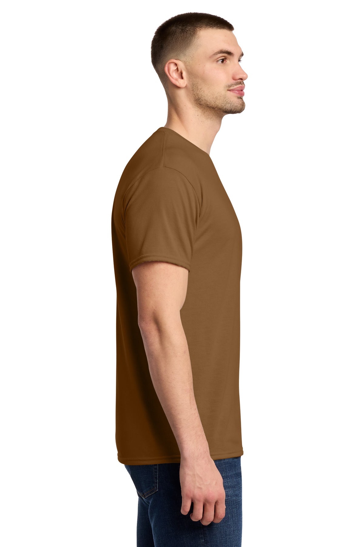 Jerzees Dri-Power 100% Polyester T-Shirt. 21M - Golden Pecan - side