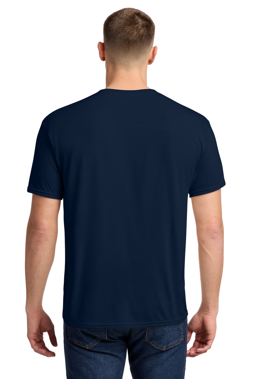 Jerzees Dri-Power 100% Polyester T-Shirt. 21M - J. Navy - back
