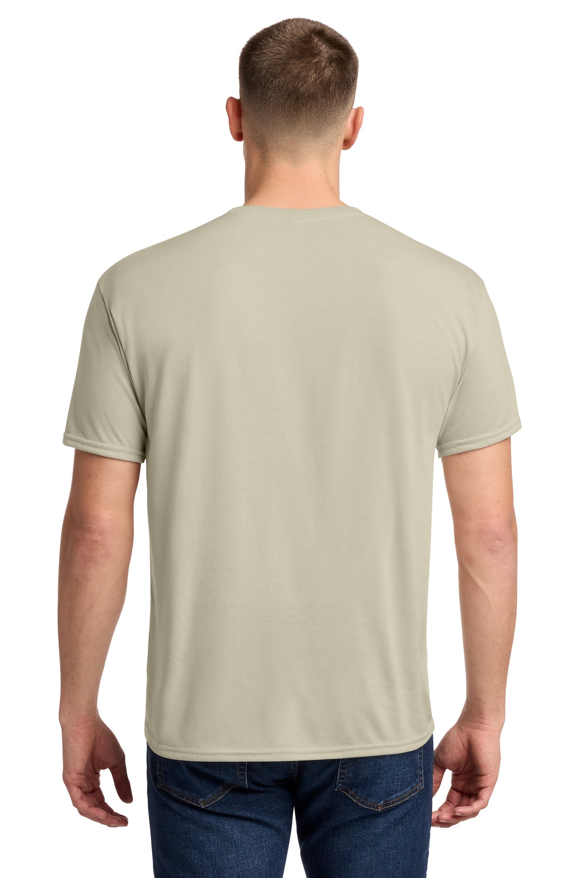 Jerzees Dri-Power 100% Polyester T-Shirt. 21M - Putty - back