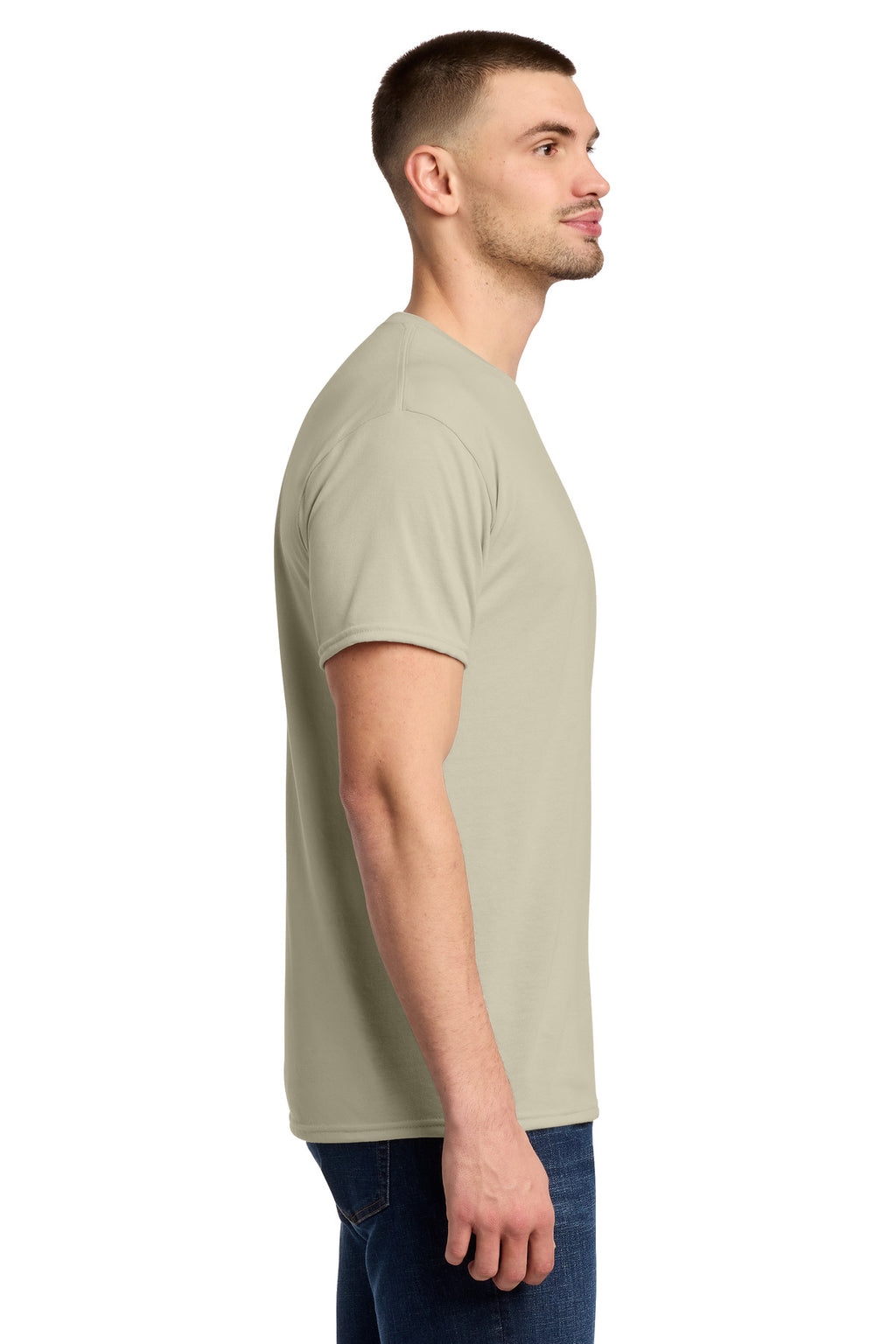 Jerzees Dri-Power 100% Polyester T-Shirt. 21M - Putty - side