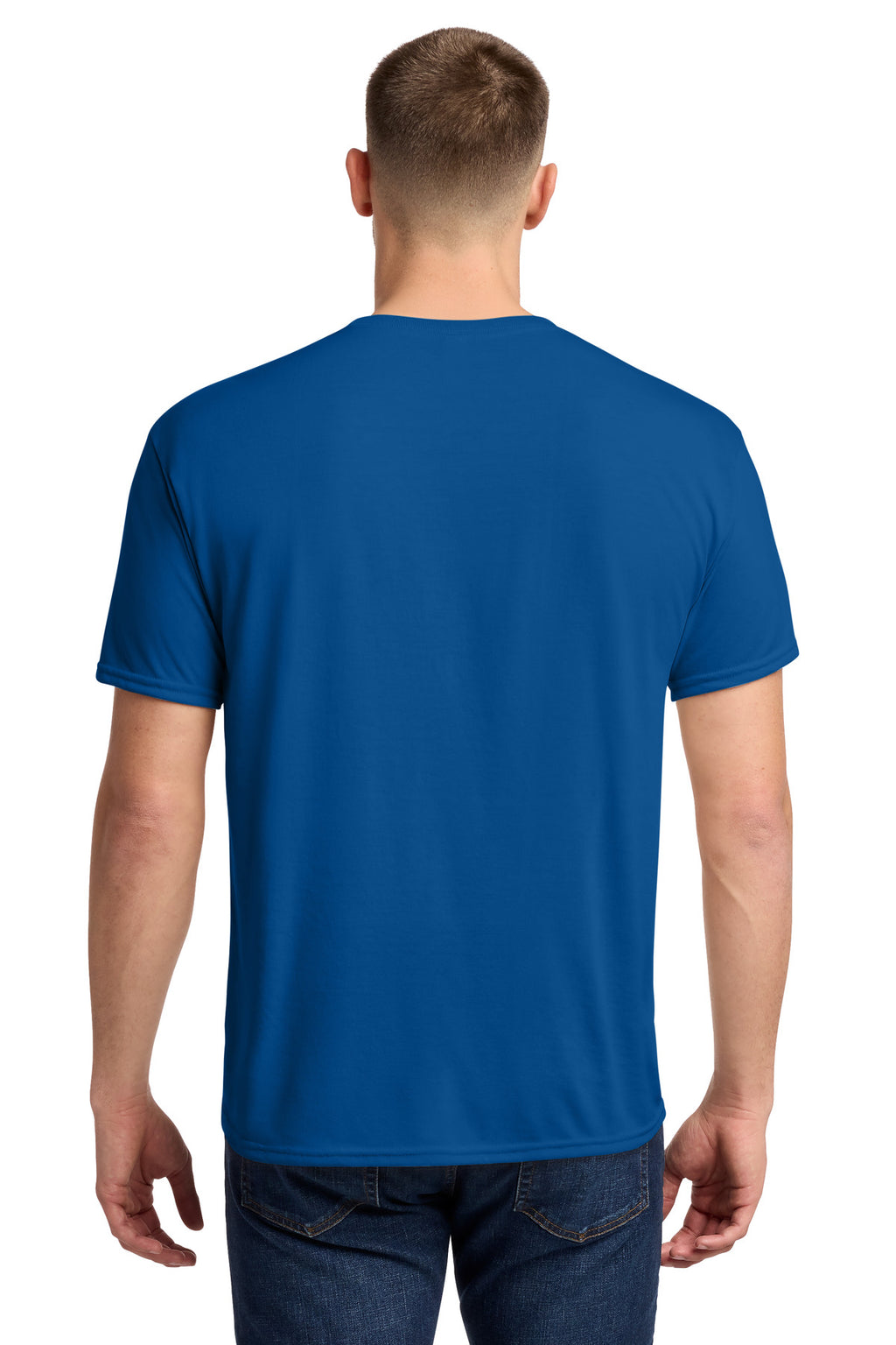 Jerzees Dri-Power 100% Polyester T-Shirt. 21M - Royal - back