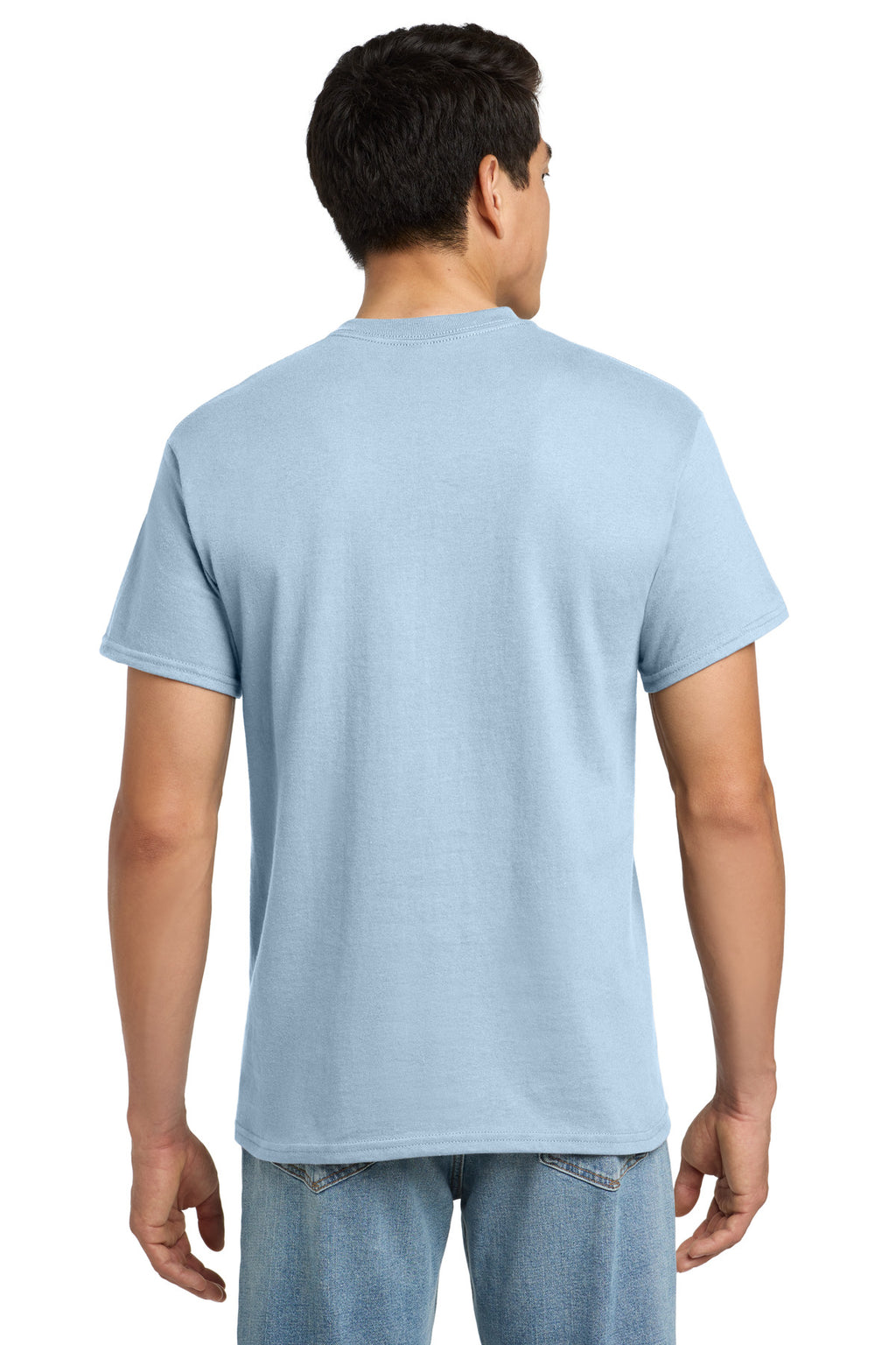 Gildan - Ultra Cotton 100% US Cotton T-Shirt with Pocket. 2300 - Light Blue - back