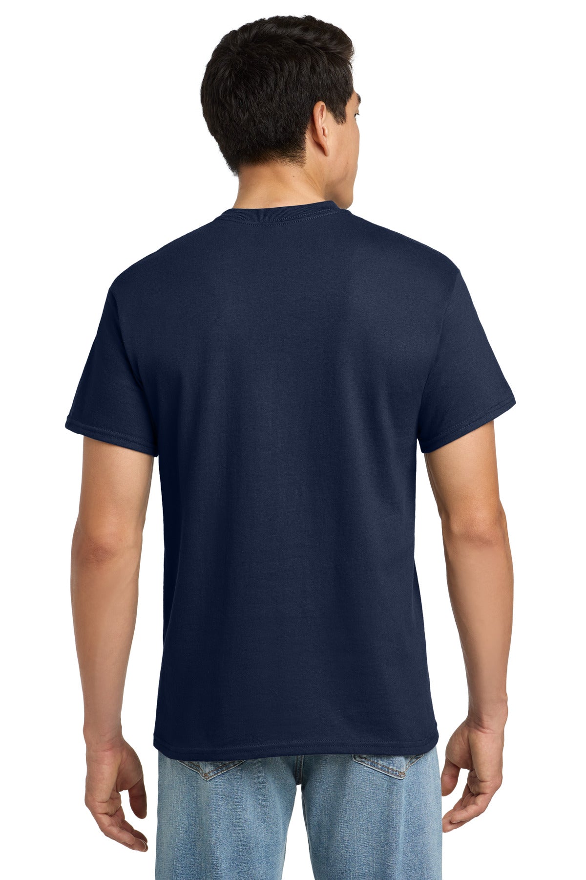 Gildan - Ultra Cotton 100% US Cotton T-Shirt with Pocket. 2300 - Navy - back