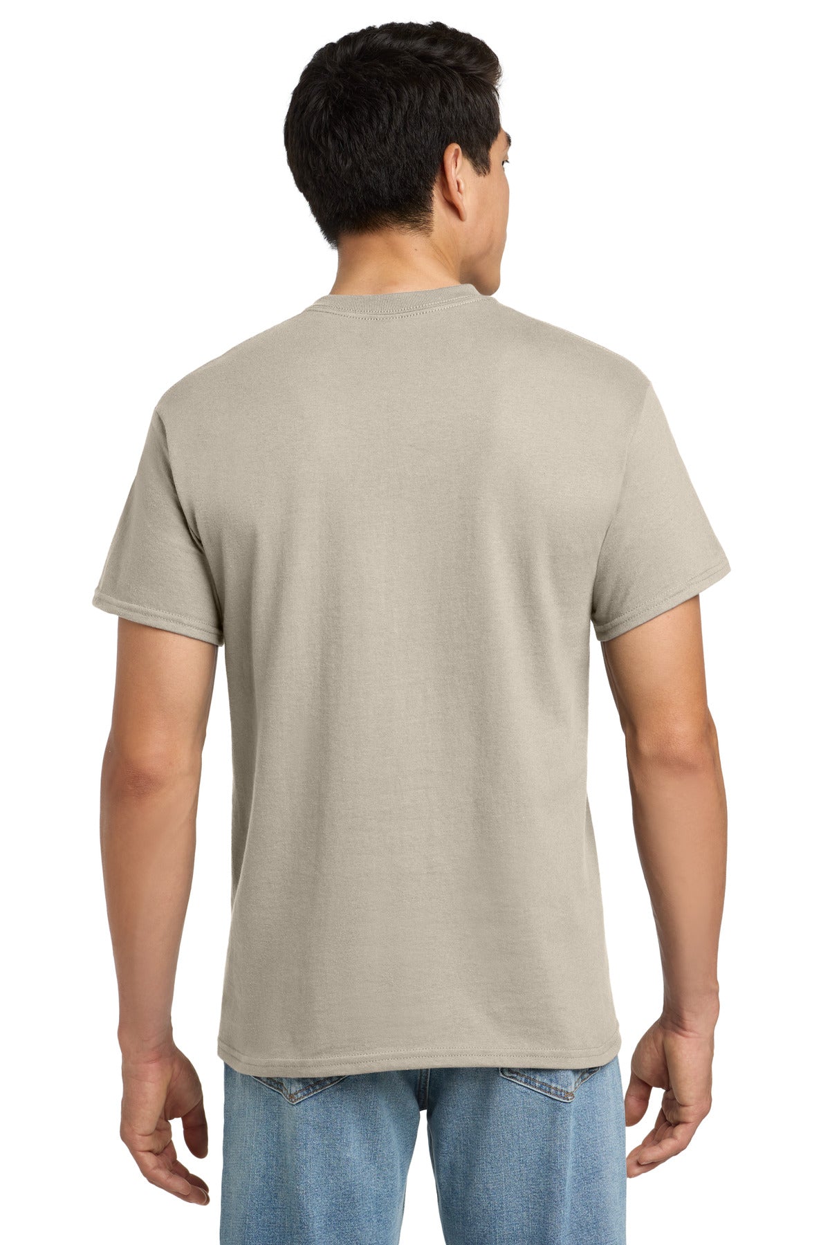 Gildan - Ultra Cotton 100% US Cotton T-Shirt with Pocket. 2300 - Sand - back