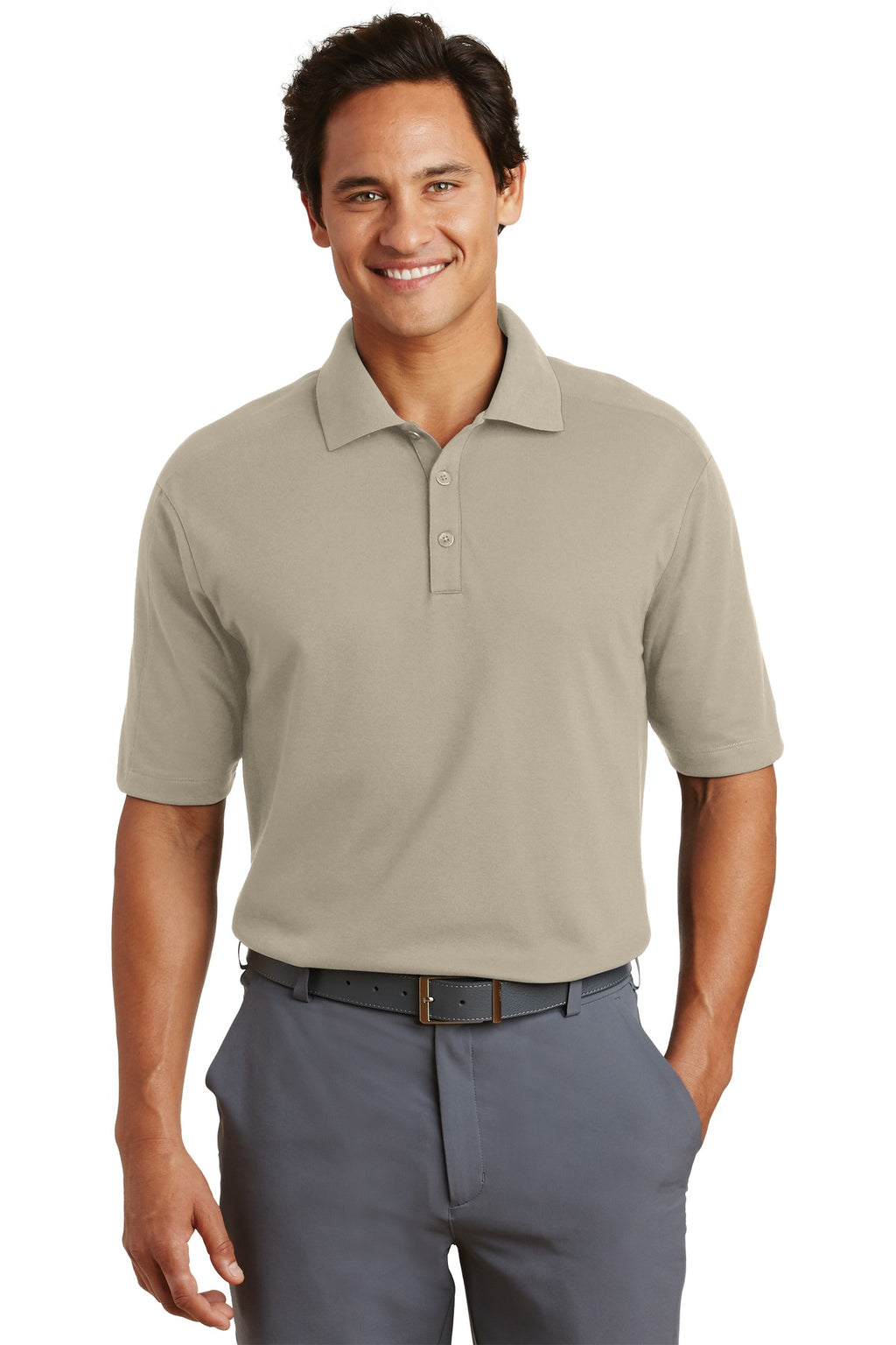 DISCONTINUED Nike Dri-FIT Pique II Polo. 244612 - Birch - front