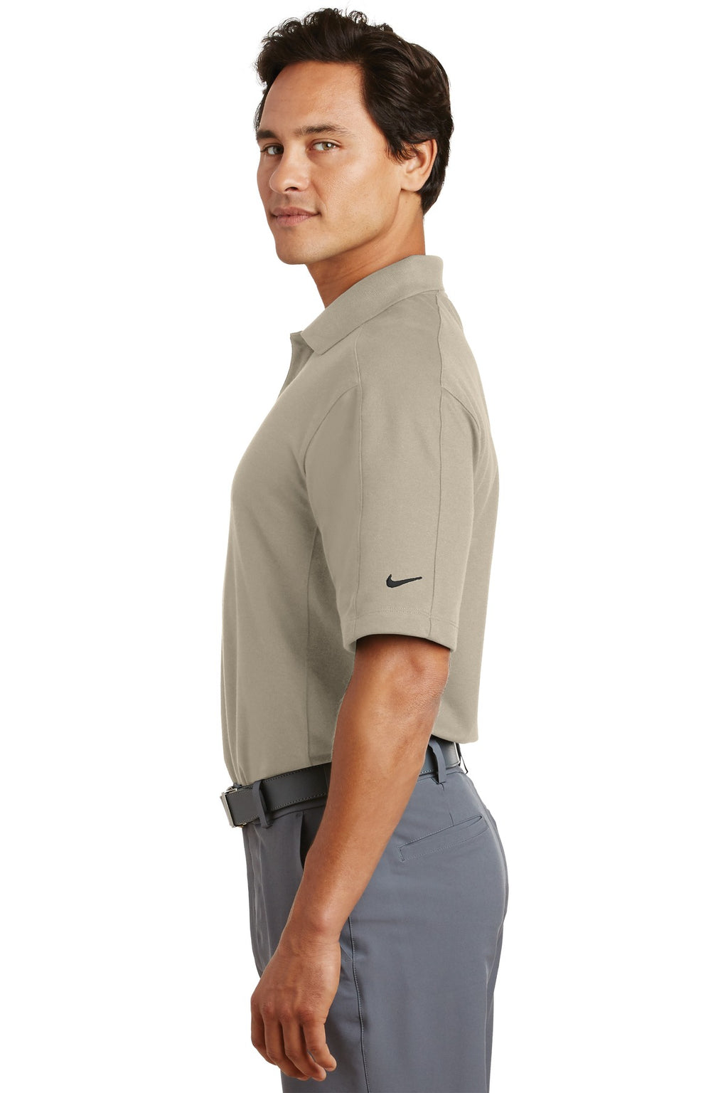 DISCONTINUED Nike Dri-FIT Pique II Polo. 244612 - Birch - side