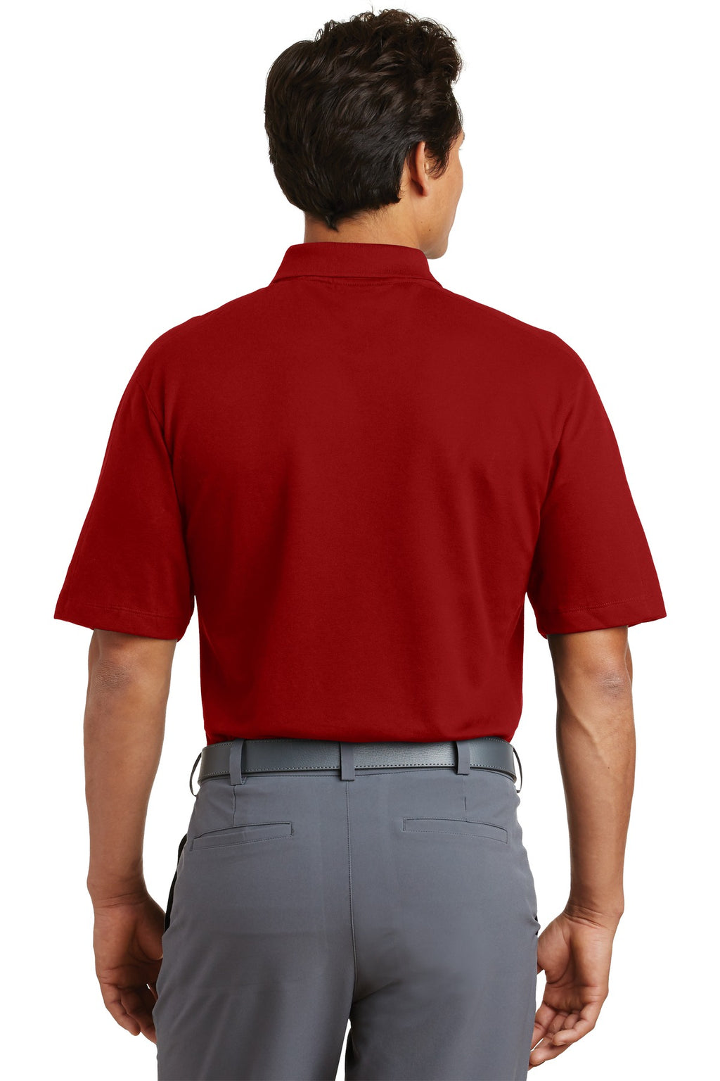 DISCONTINUED Nike Dri-FIT Pique II Polo. 244612 - Sport Red - back