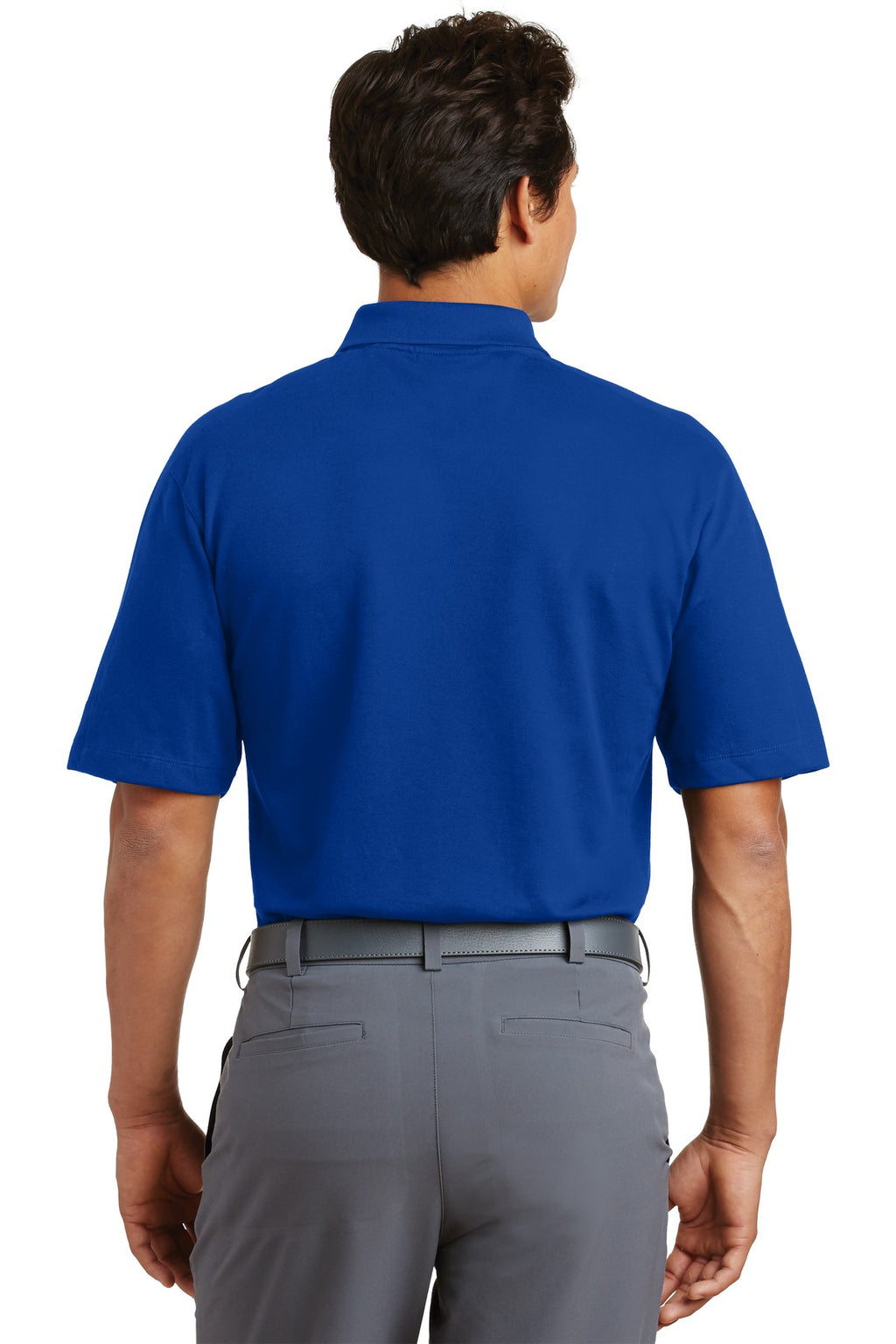 DISCONTINUED Nike Dri-FIT Pique II Polo. 244612 - Varsity Royal - back