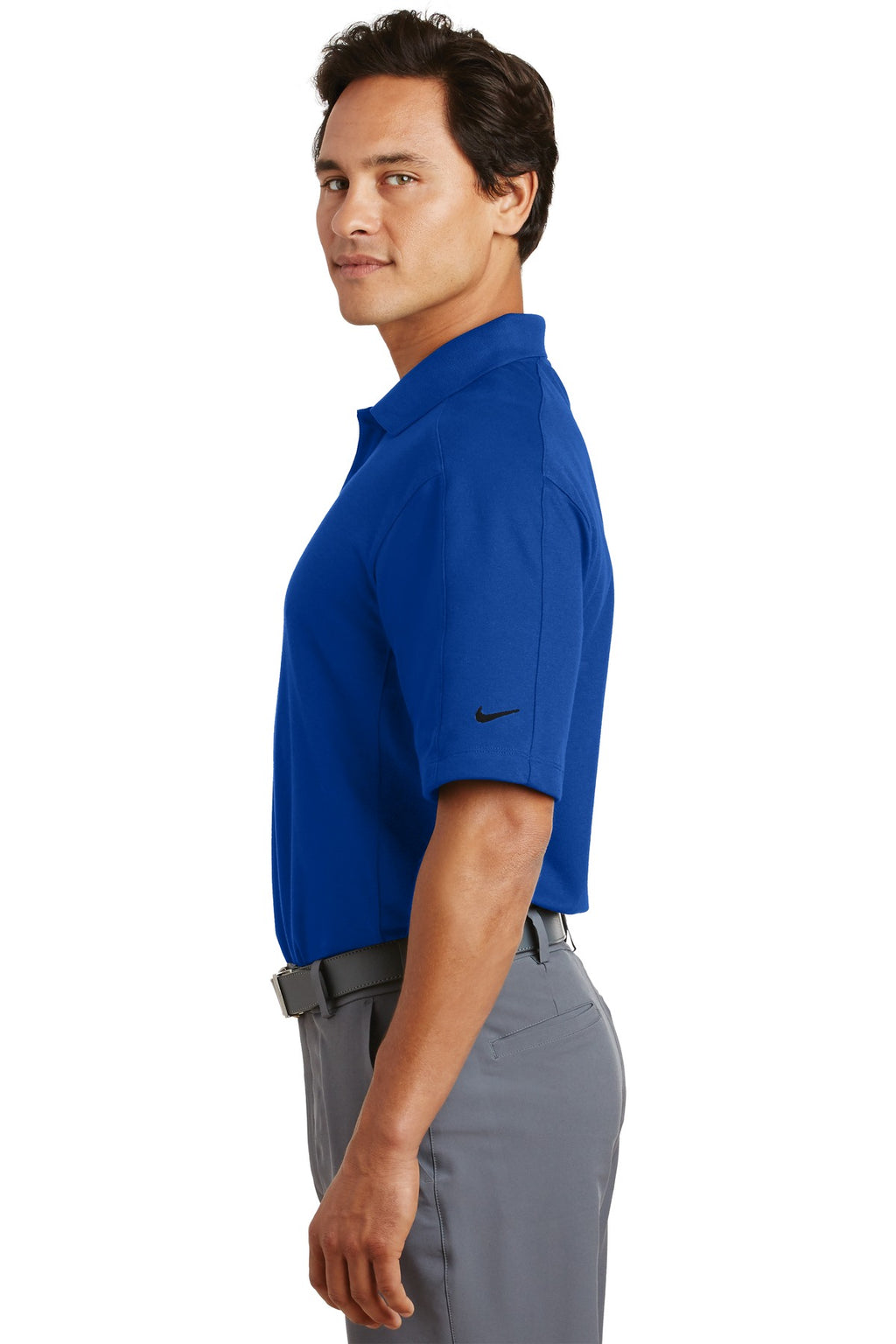 DISCONTINUED Nike Dri-FIT Pique II Polo. 244612 - Varsity Royal - side
