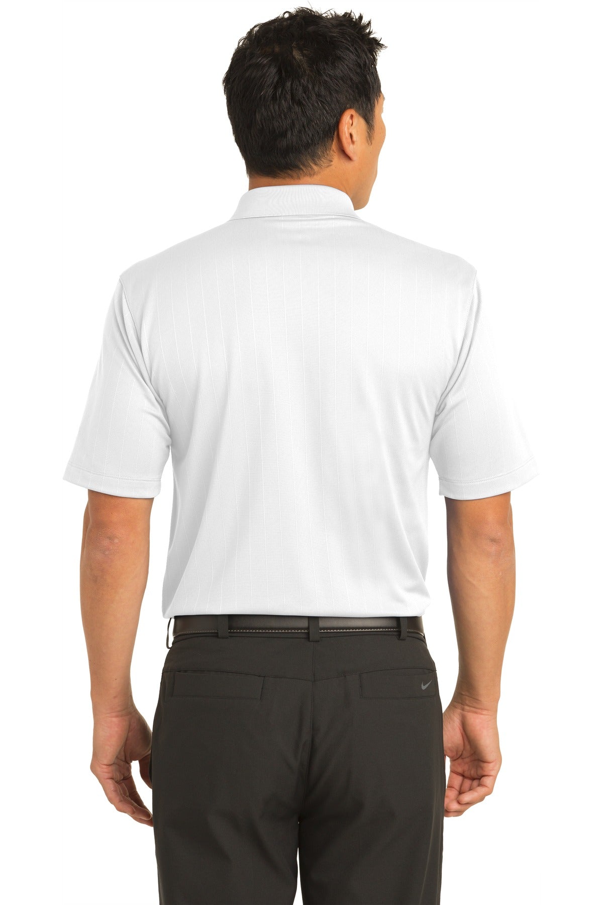 DISCONTINUED Nike Dri-FIT Textured Polo. 244620 - White - back