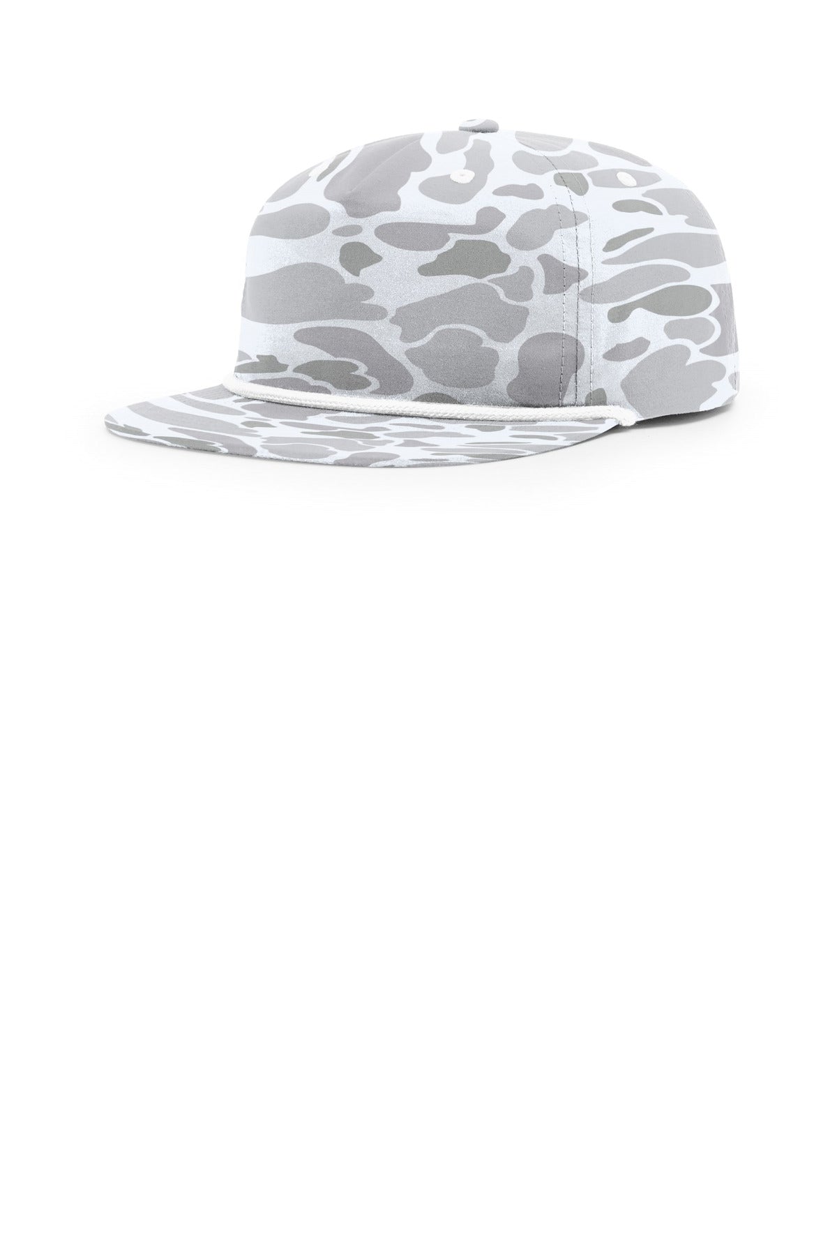 Richardson Printed Umpqua Gramps Cap 256P - Blizzard Duck Camo/ White - front