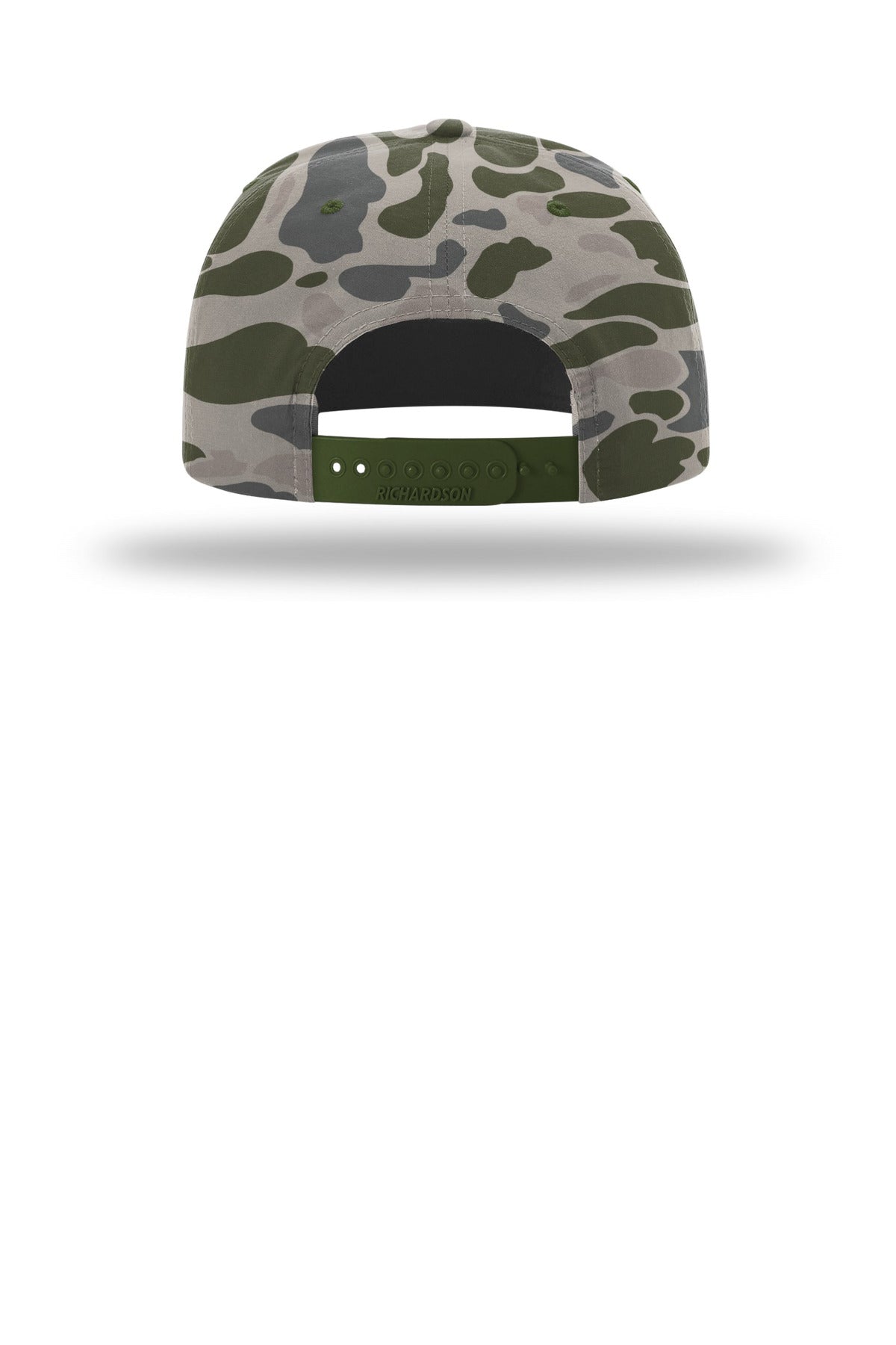 Richardson Printed Umpqua Gramps Cap 256P - Marsh Duck Camo/ Army Olive - back