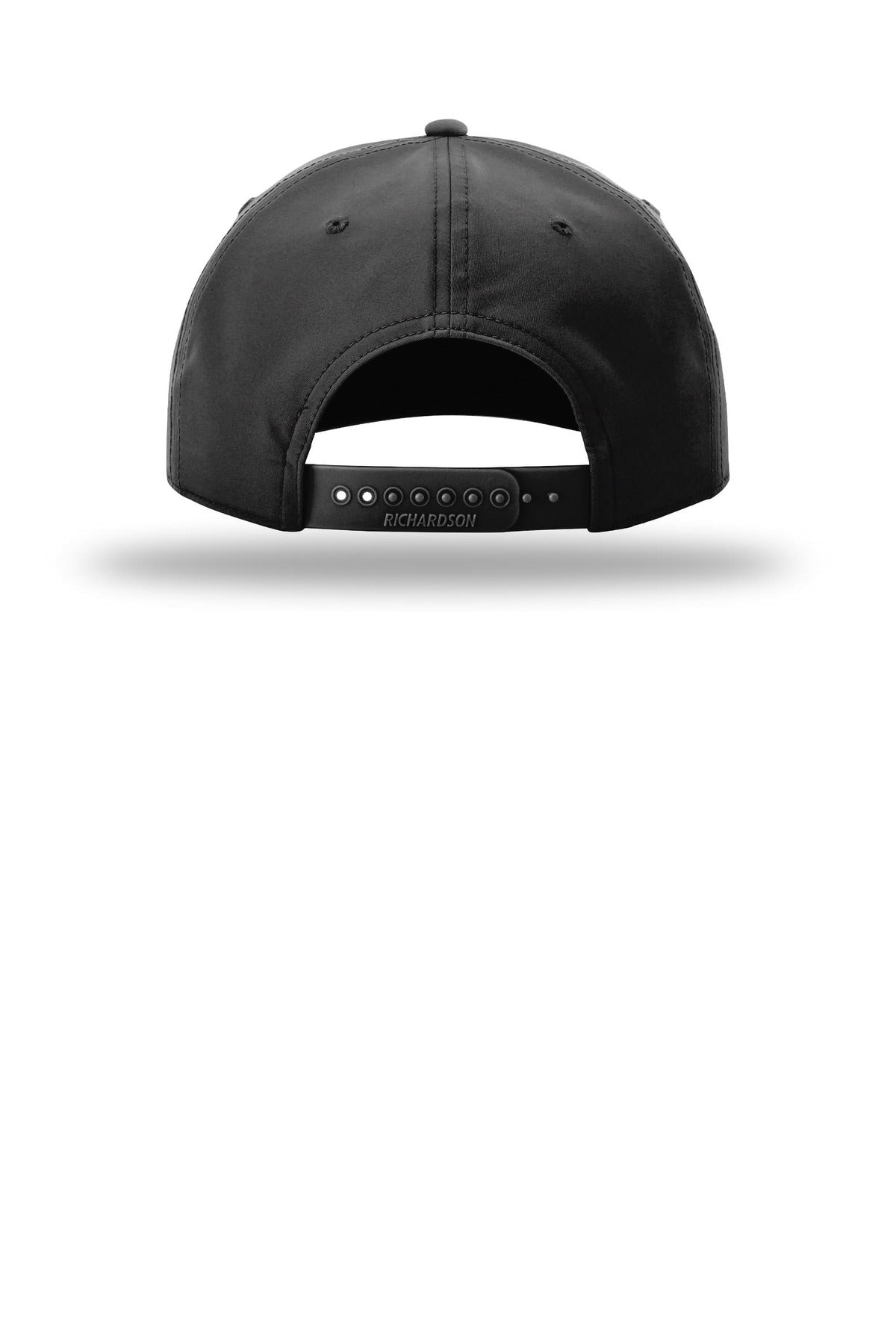 Richardson 5-Panel Classic Rope Cap 258 - Black/ White - back