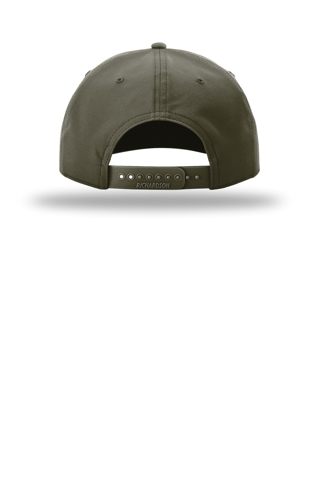 Richardson 5-Panel Classic Rope Cap 258 - Dark Olive/ White - back