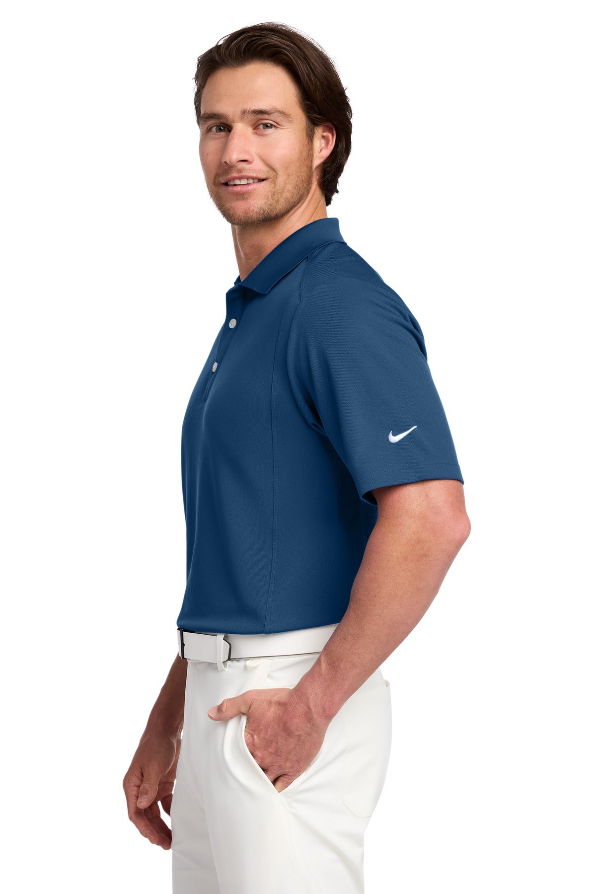 Nike Dri-FIT Classic Polo. 267020 - Court Blue - side