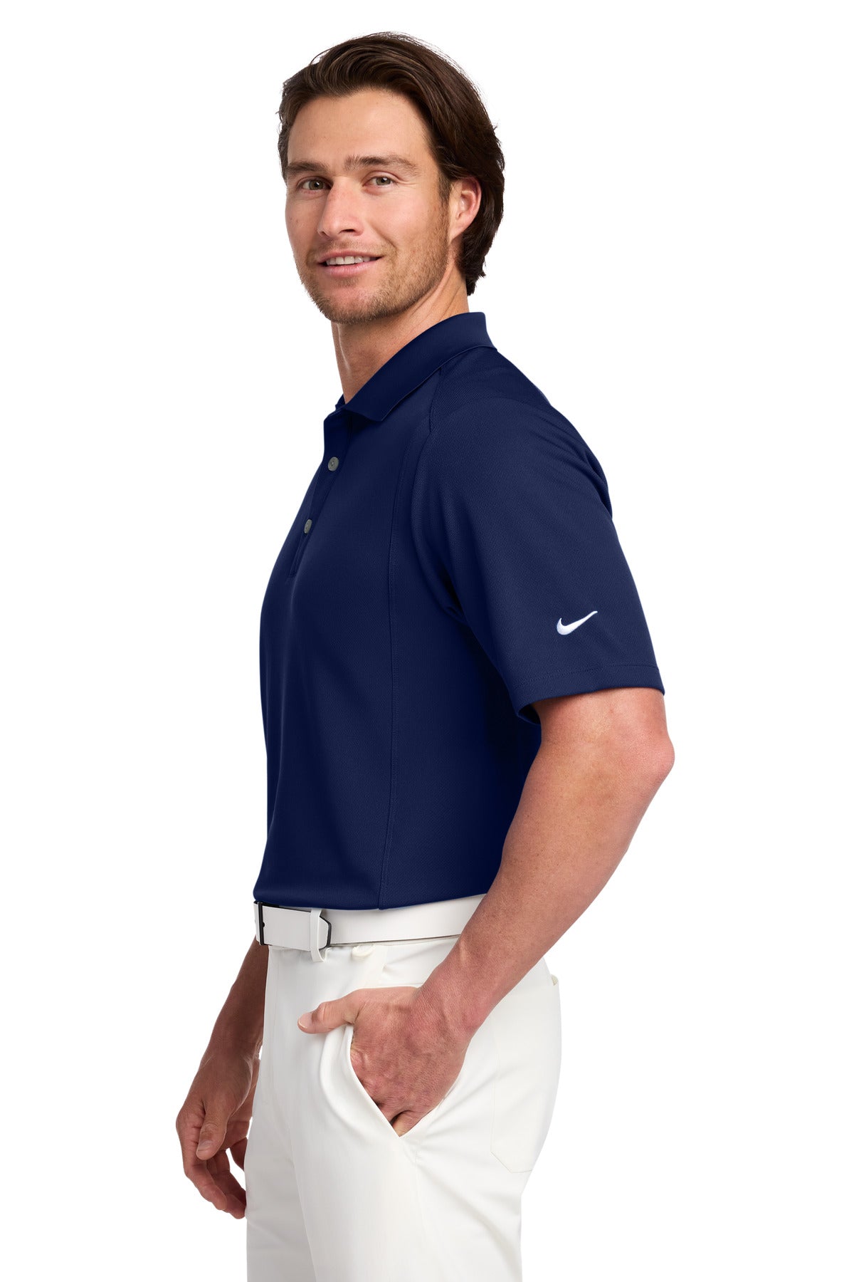 Nike Dri-FIT Classic Polo. 267020 - Midnight Navy - side