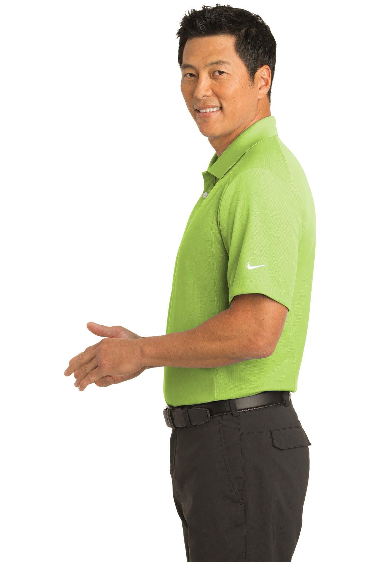 Nike Dri-FIT Classic Polo. 267020 - Vivid Green - side