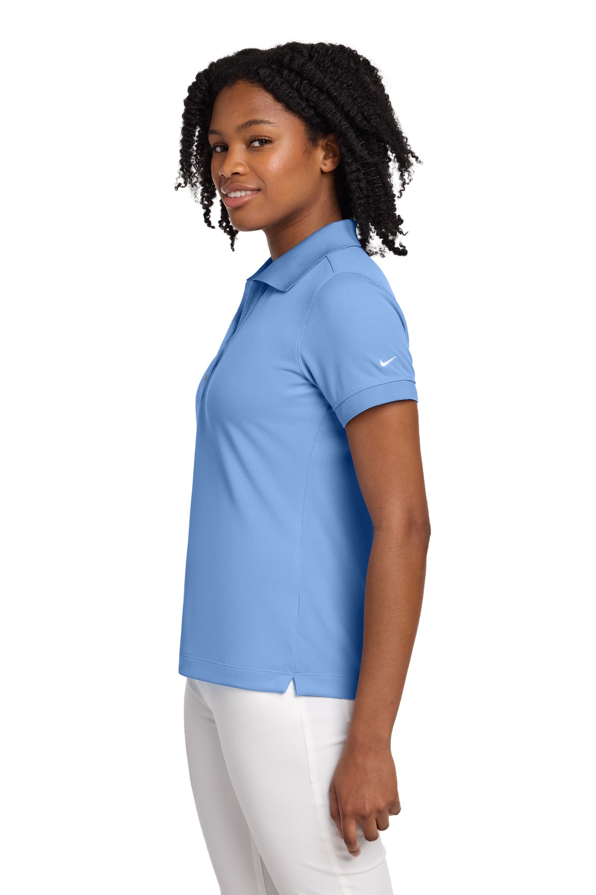 Nike Women's Dri-FIT Classic Polo. 286772 - Light Blue - side