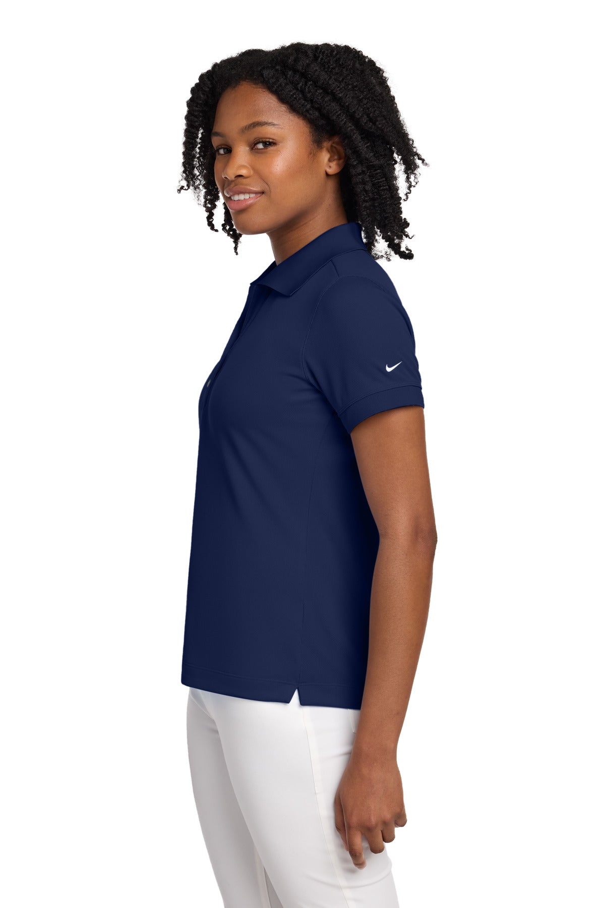 Nike Women's Dri-FIT Classic Polo. 286772 - Midnight Navy - side