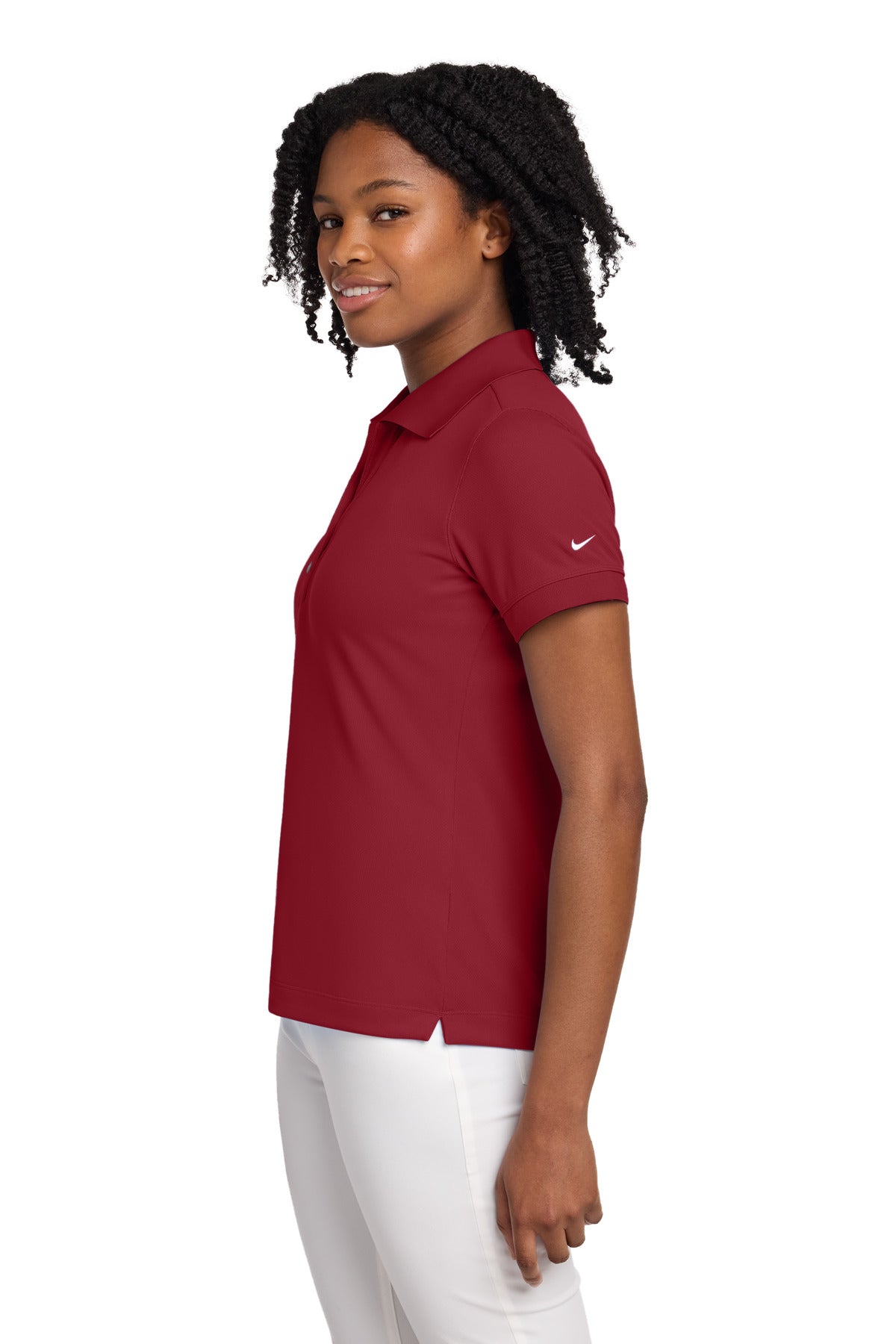 Nike Women's Dri-FIT Classic Polo. 286772 - Varsity Red - side