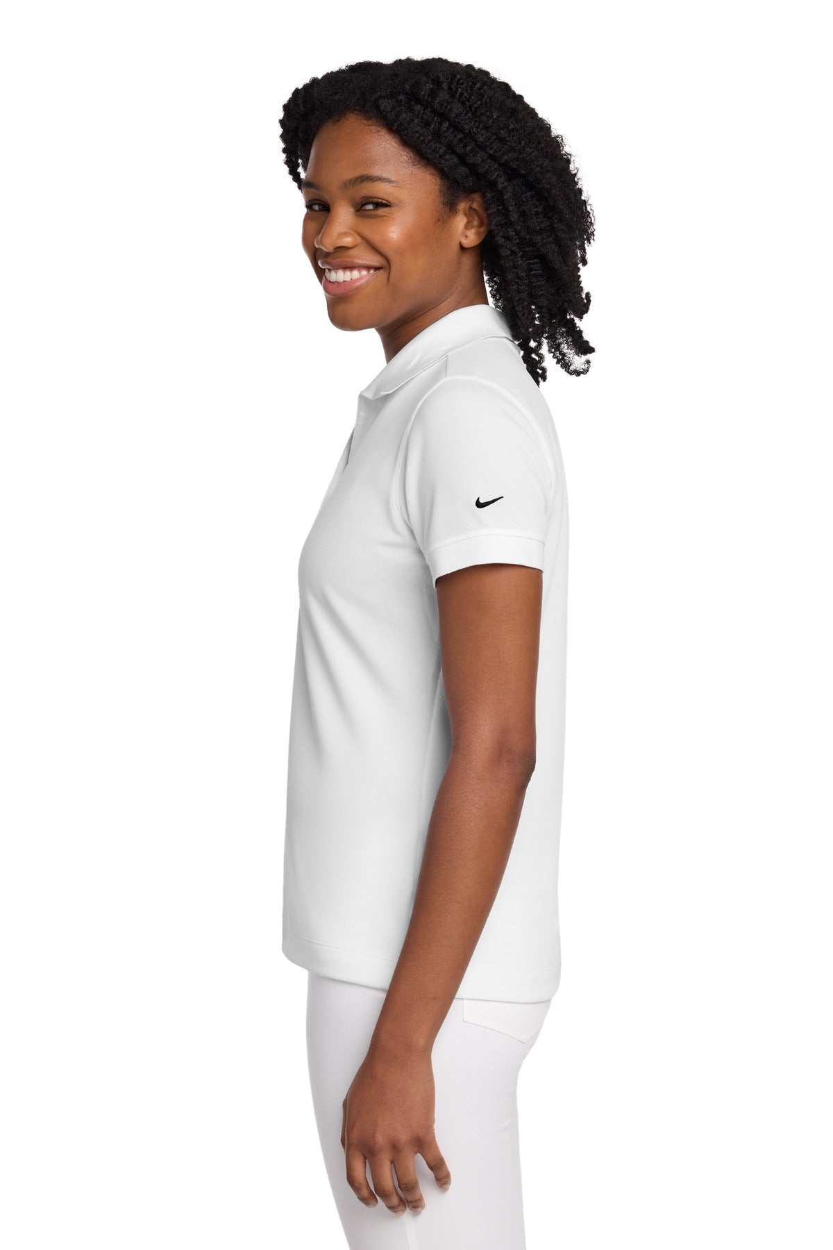 Nike Women's Dri-FIT Classic Polo. 286772 - White - side