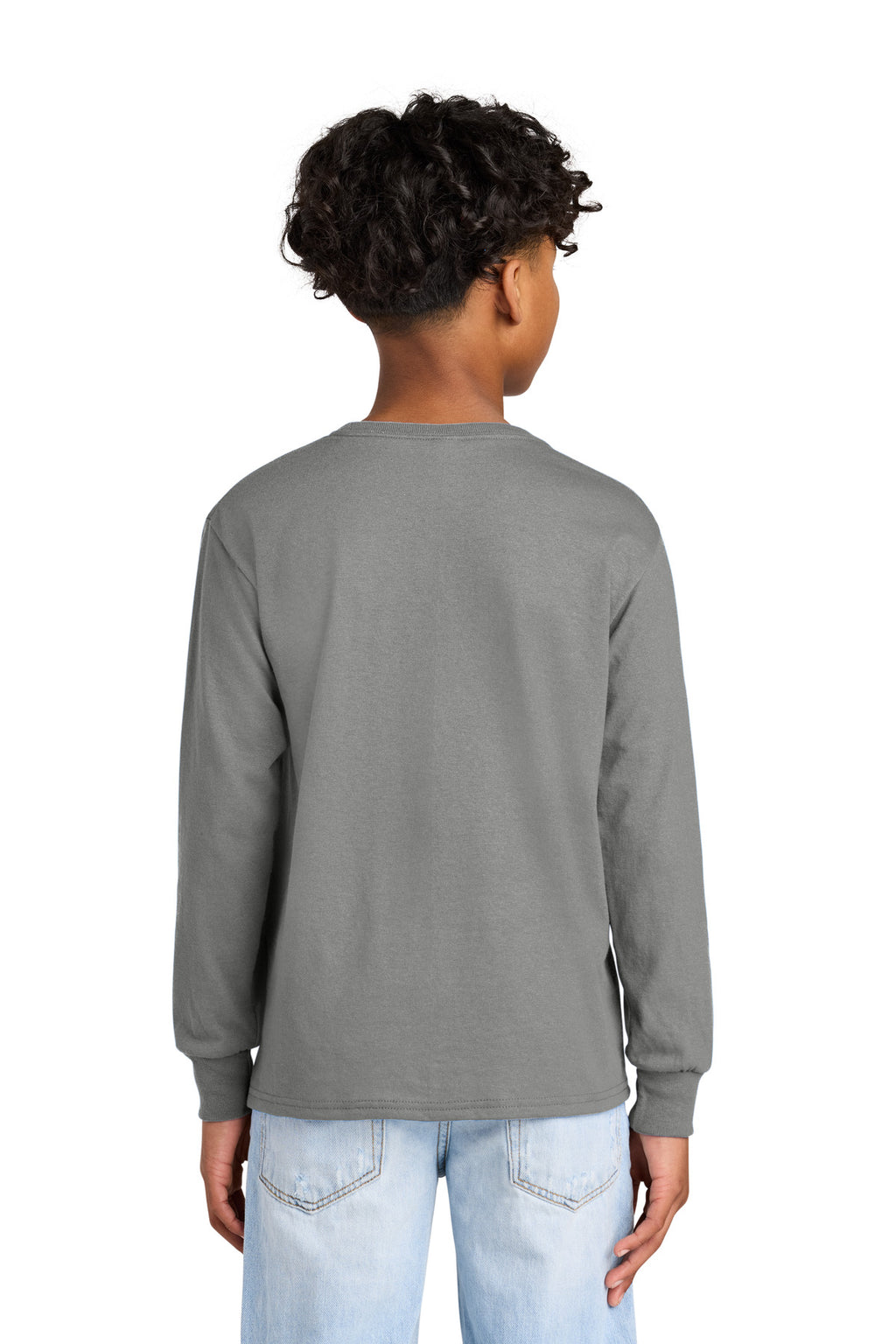 Jerzees Youth Dri-Power 50/50 Cotton/Poly Long Sleeve 29BL - Oxford - back