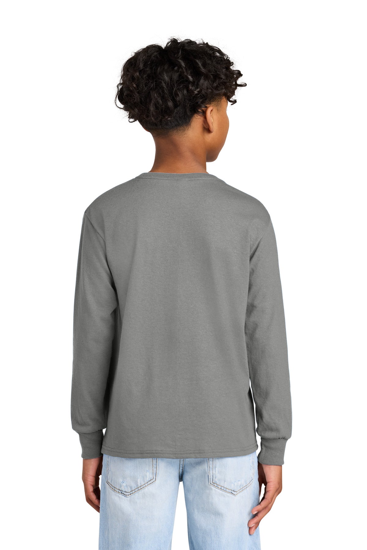 Jerzees Youth Dri-Power 50/50 Cotton/Poly Long Sleeve 29BL - Oxford - back