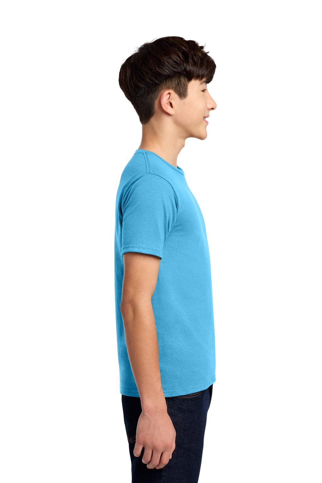 Jerzees - Youth Dri-Power 50/50 Cotton/Poly T-Shirt. 29B - Aquatic Blue - side