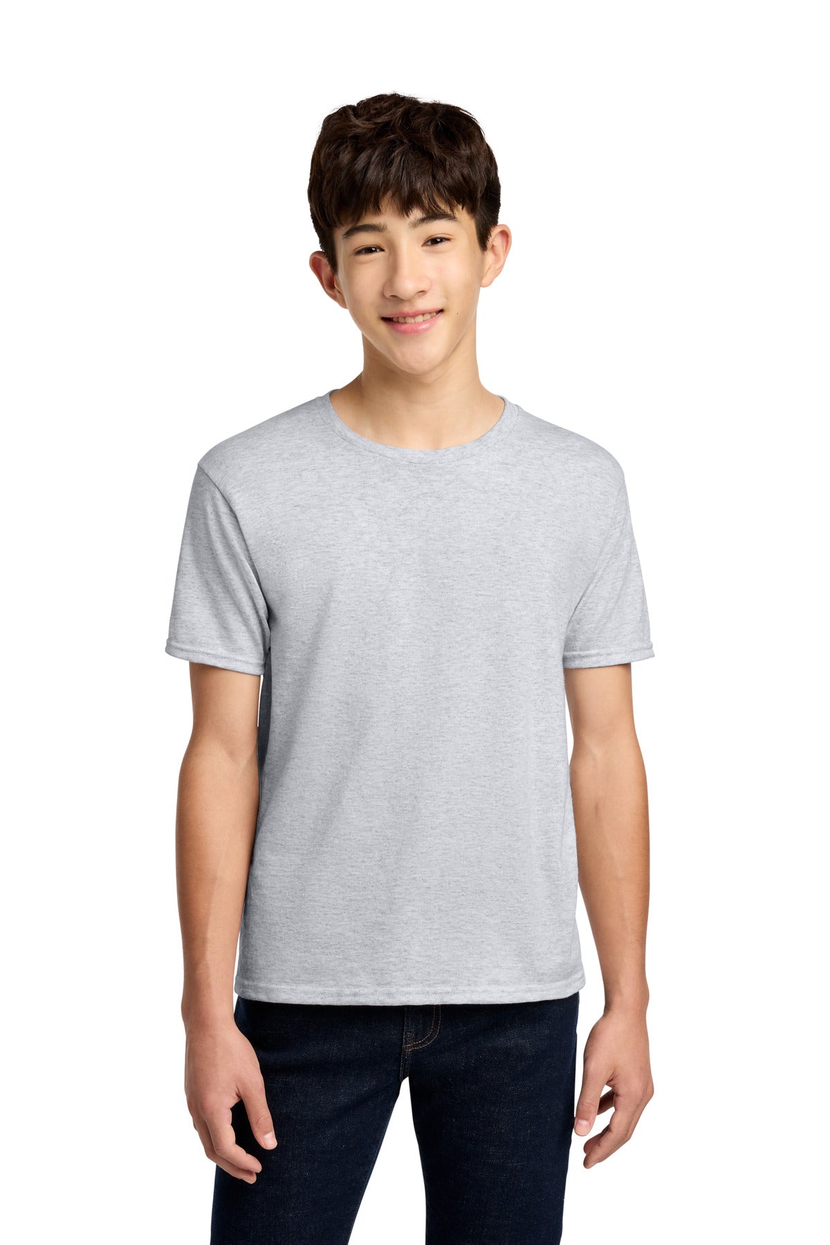 Jerzees - Youth Dri-Power 50/50 Cotton/Poly T-Shirt. 29B - Ash - front