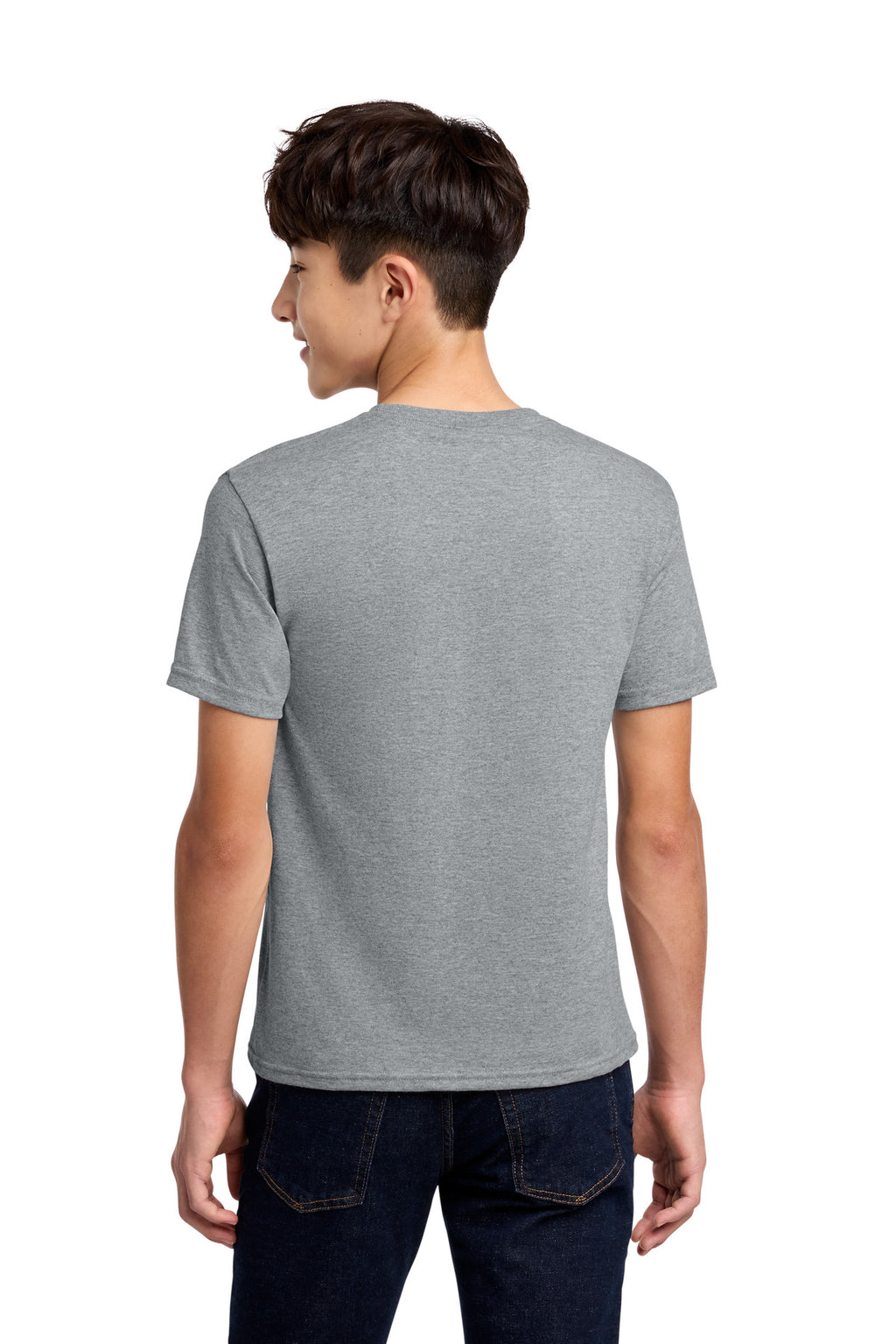 Jerzees - Youth Dri-Power 50/50 Cotton/Poly T-Shirt. 29B - Athletic Heather - back