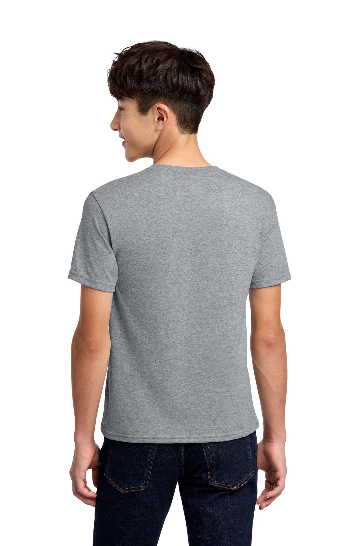 Jerzees - Youth Dri-Power 50/50 Cotton/Poly T-Shirt. 29B - Athletic Heather - back