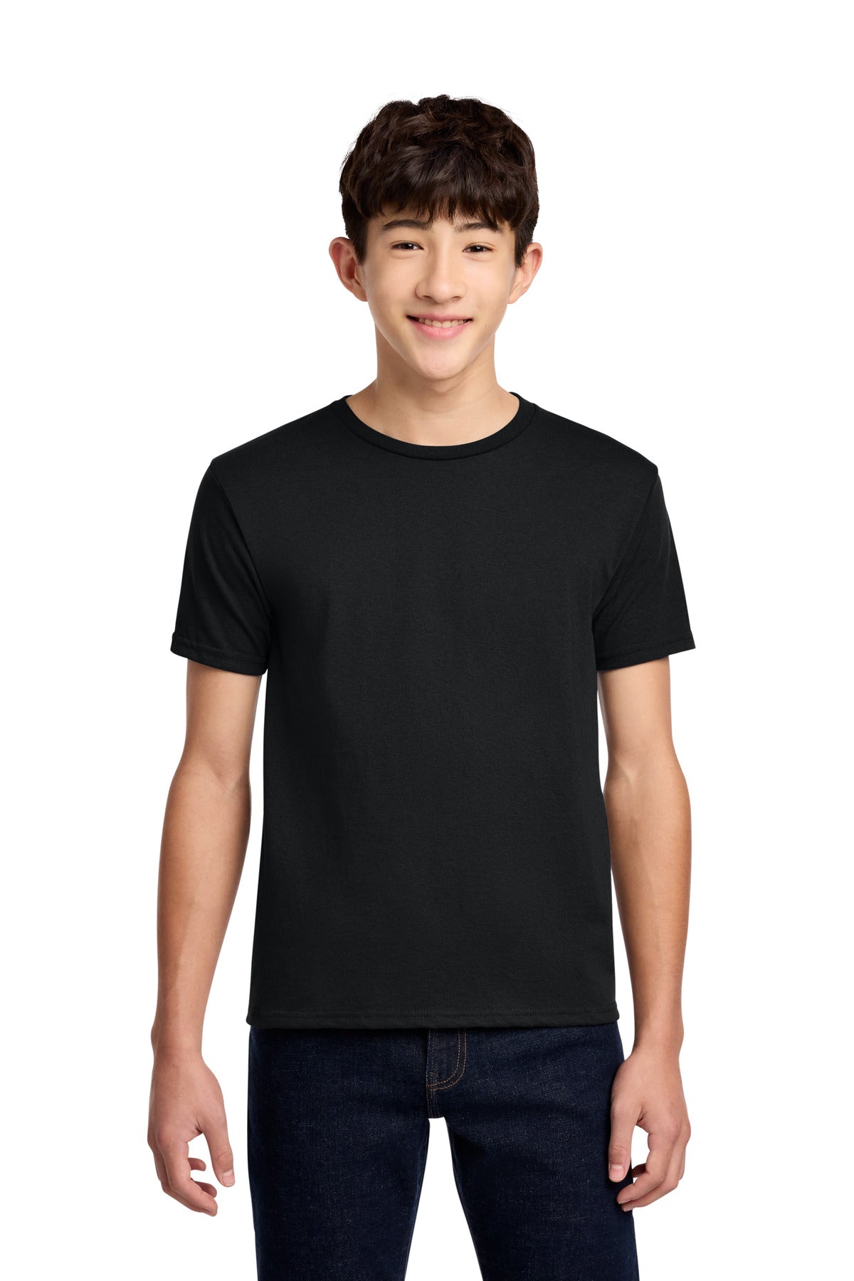 Jerzees - Youth Dri-Power 50/50 Cotton/Poly T-Shirt. 29B - Black - front
