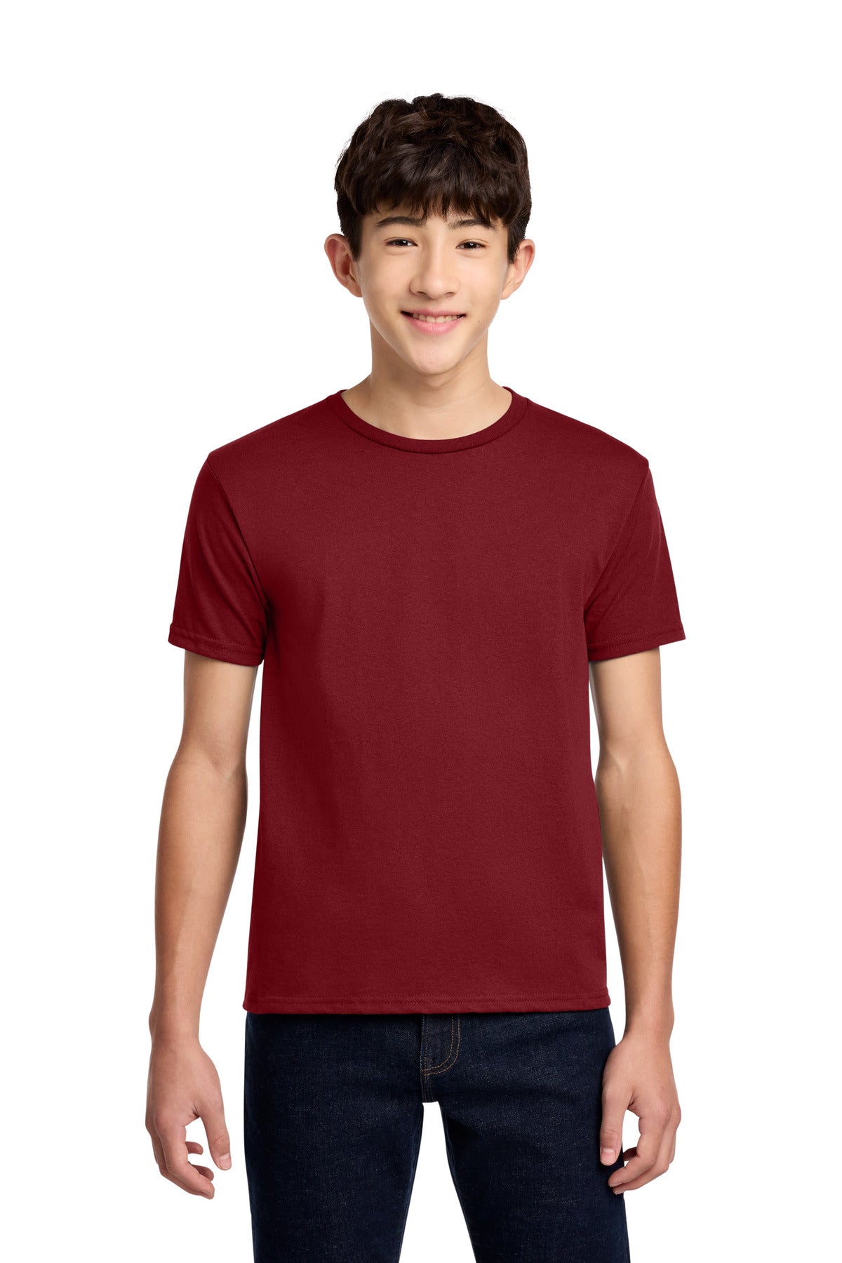 Jerzees - Youth Dri-Power 50/50 Cotton/Poly T-Shirt. 29B - Cardinal - front