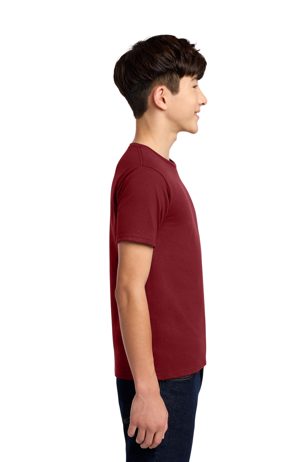 Jerzees - Youth Dri-Power 50/50 Cotton/Poly T-Shirt. 29B - Cardinal - side