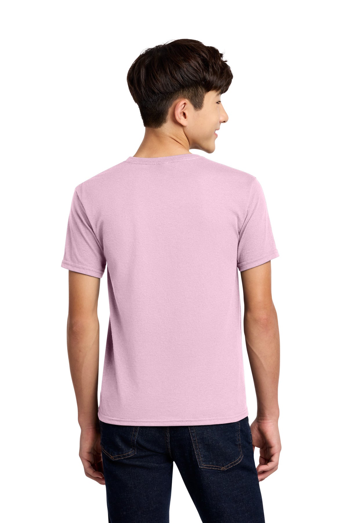 Jerzees - Youth Dri-Power 50/50 Cotton/Poly T-Shirt. 29B - Classic Pink - back