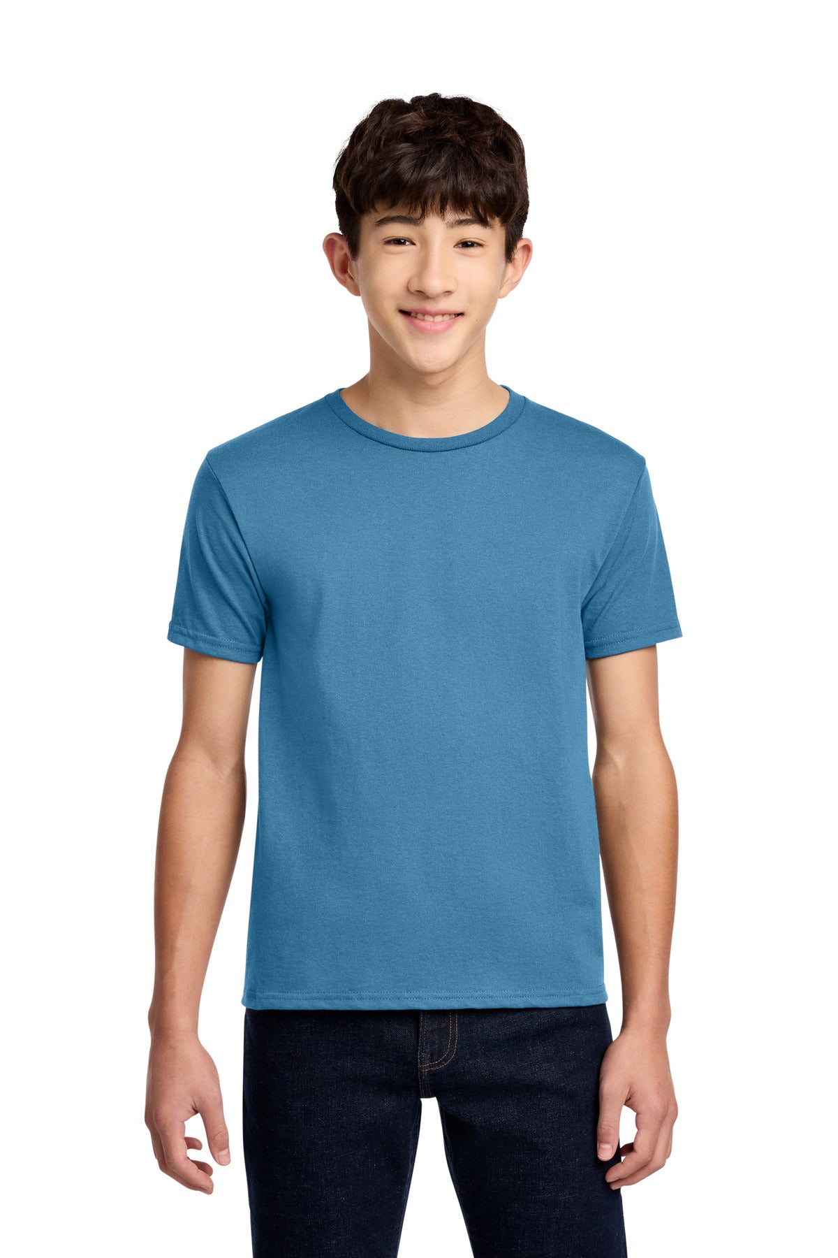 Jerzees - Youth Dri-Power 50/50 Cotton/Poly T-Shirt. 29B - Columbia Blue - front
