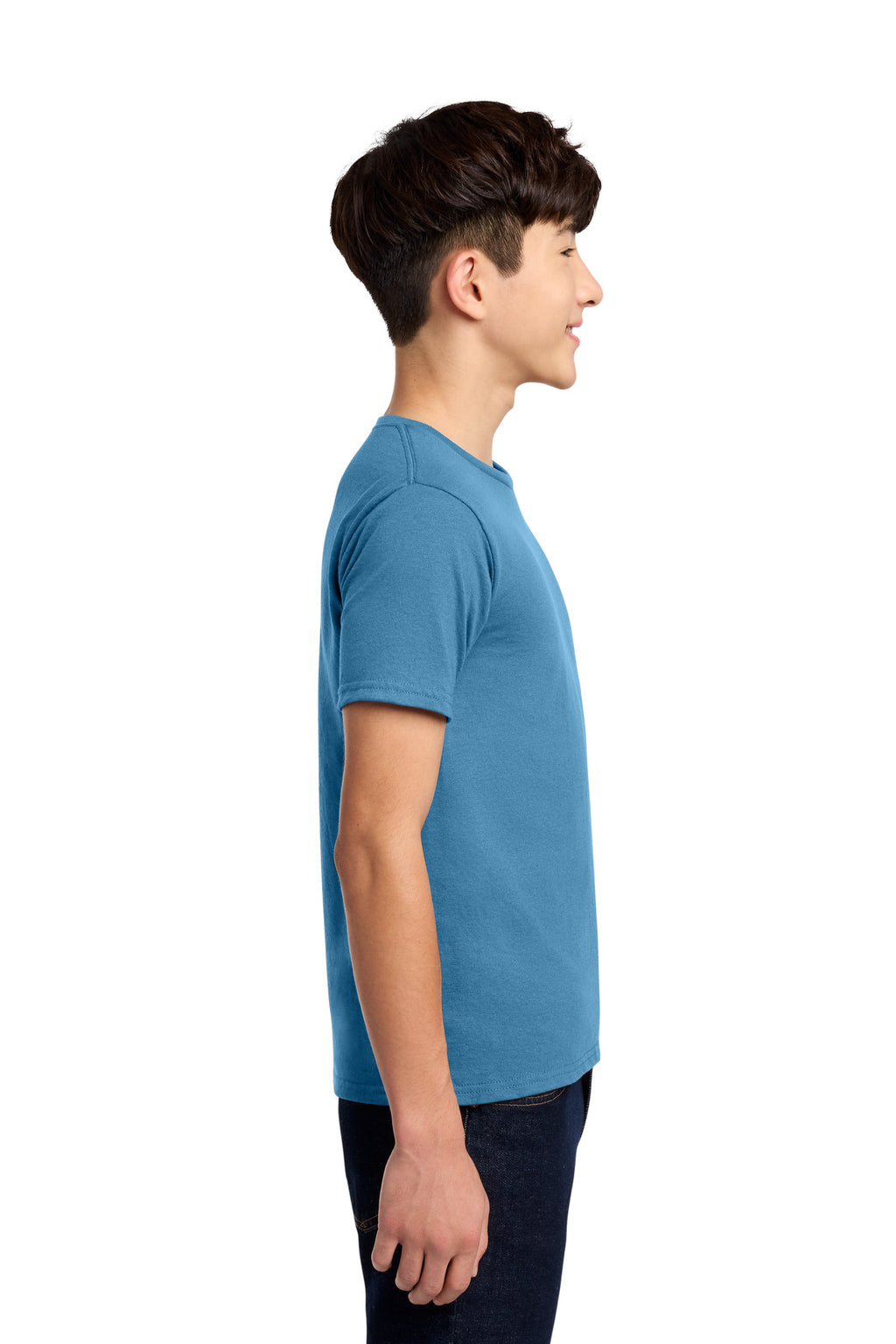 Jerzees - Youth Dri-Power 50/50 Cotton/Poly T-Shirt. 29B - Columbia Blue - side