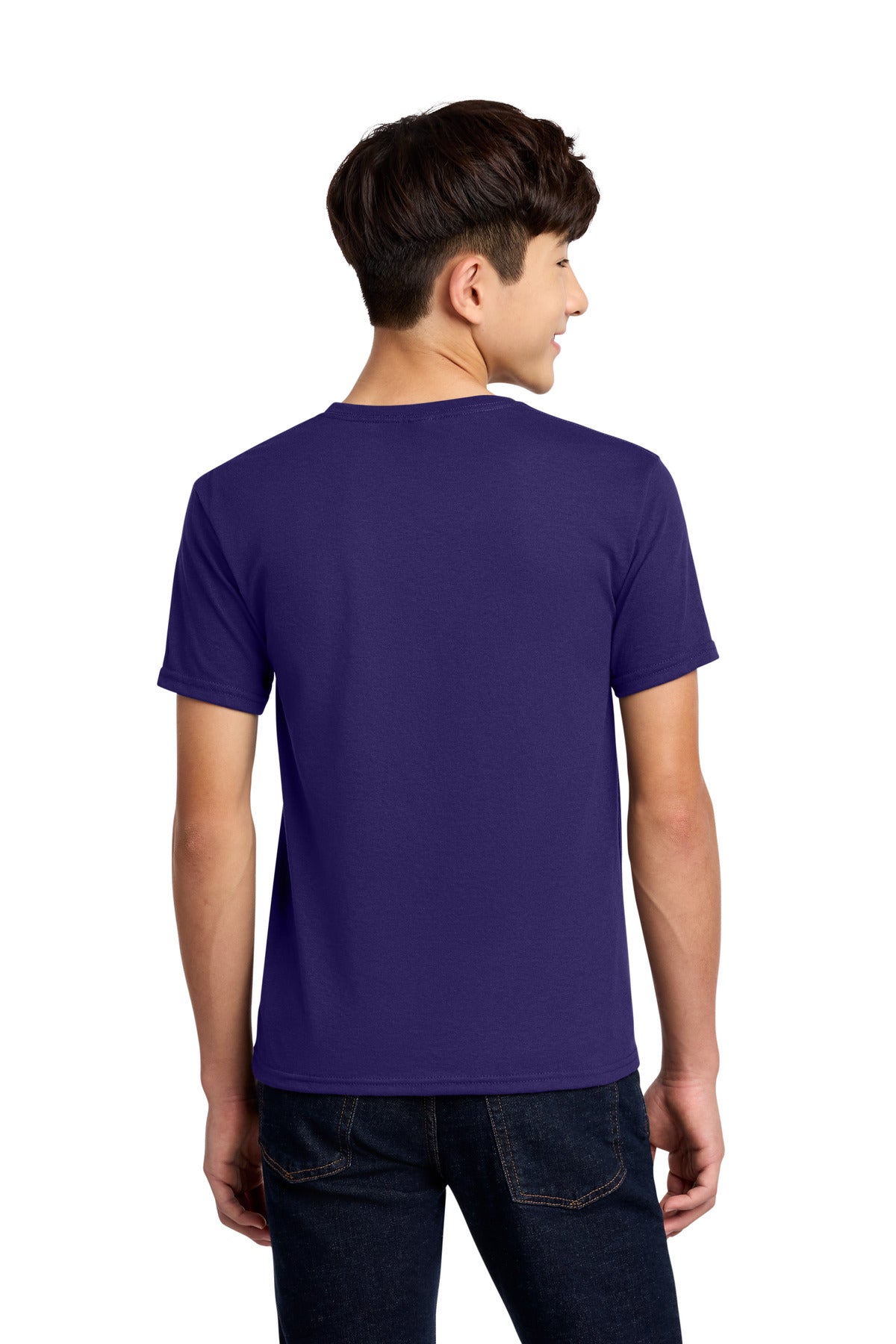 Jerzees - Youth Dri-Power 50/50 Cotton/Poly T-Shirt. 29B - Deep Purple - back
