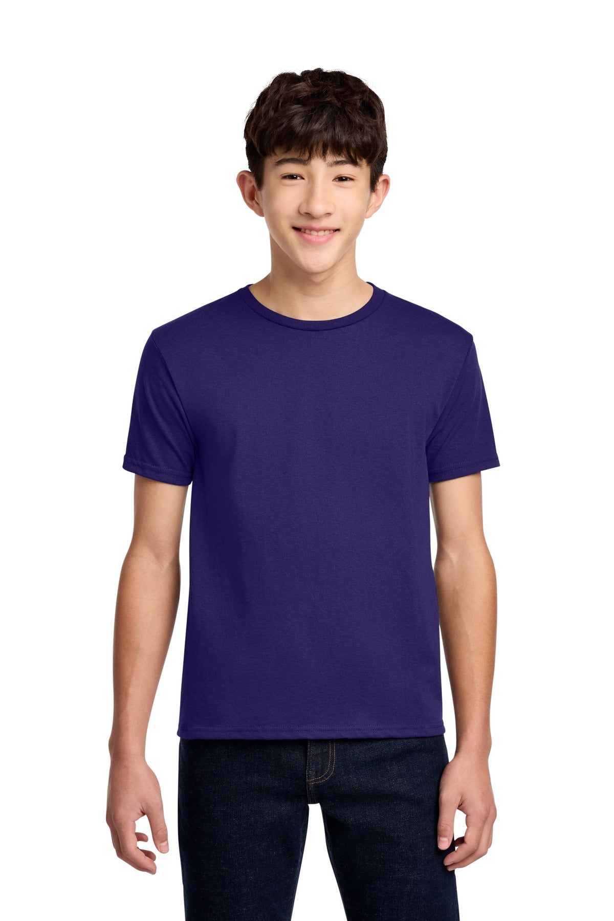 Jerzees - Youth Dri-Power 50/50 Cotton/Poly T-Shirt. 29B - Deep Purple - front