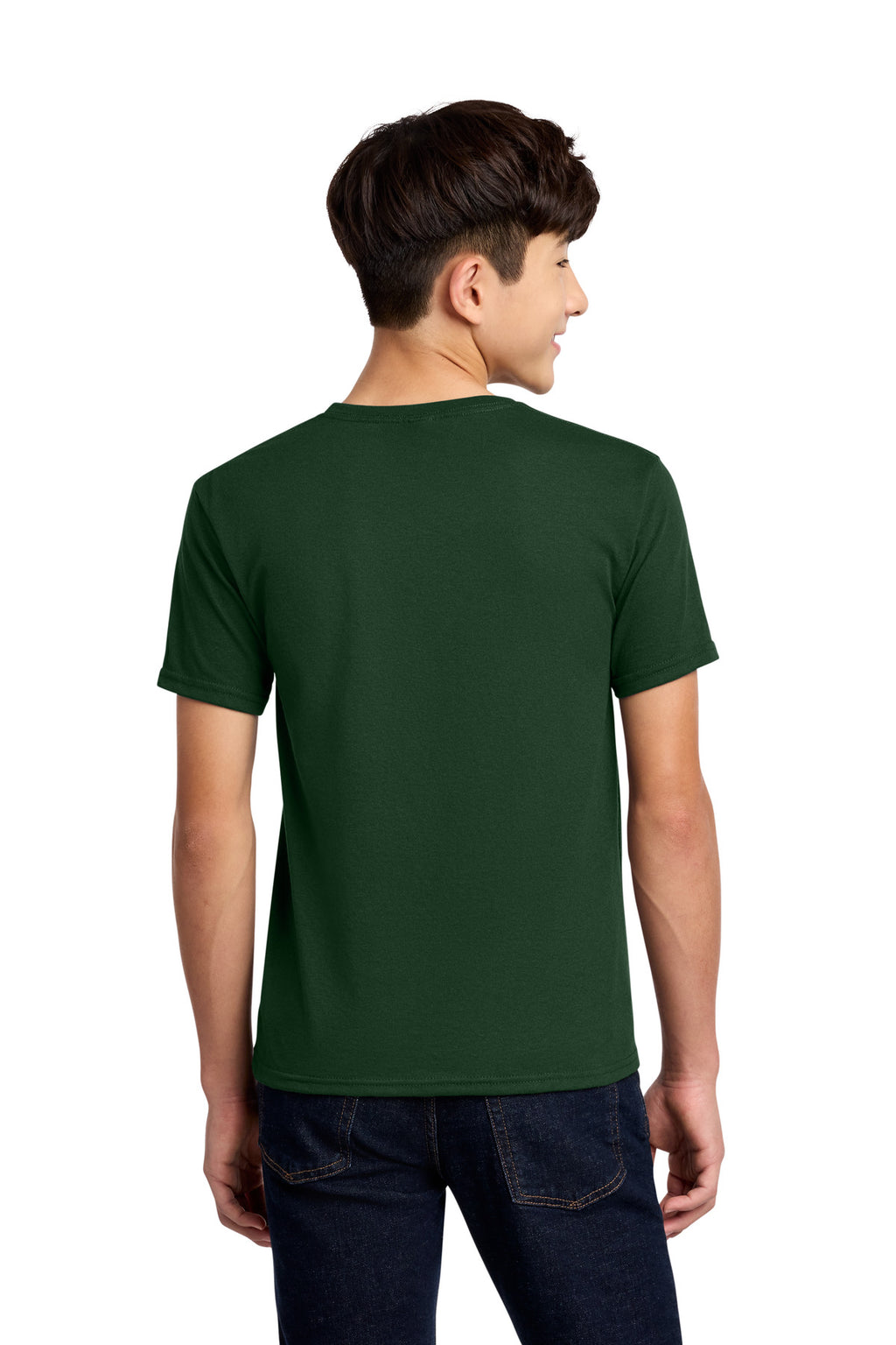 Jerzees - Youth Dri-Power 50/50 Cotton/Poly T-Shirt. 29B - Forest Green - back