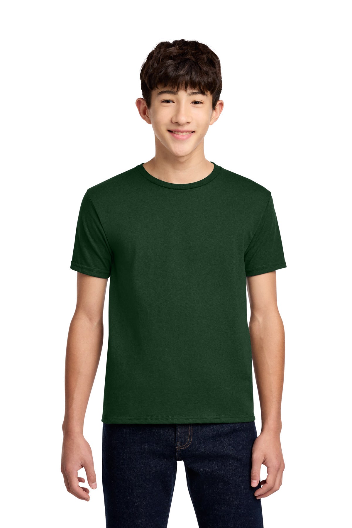 Jerzees - Youth Dri-Power 50/50 Cotton/Poly T-Shirt. 29B - Forest Green - front