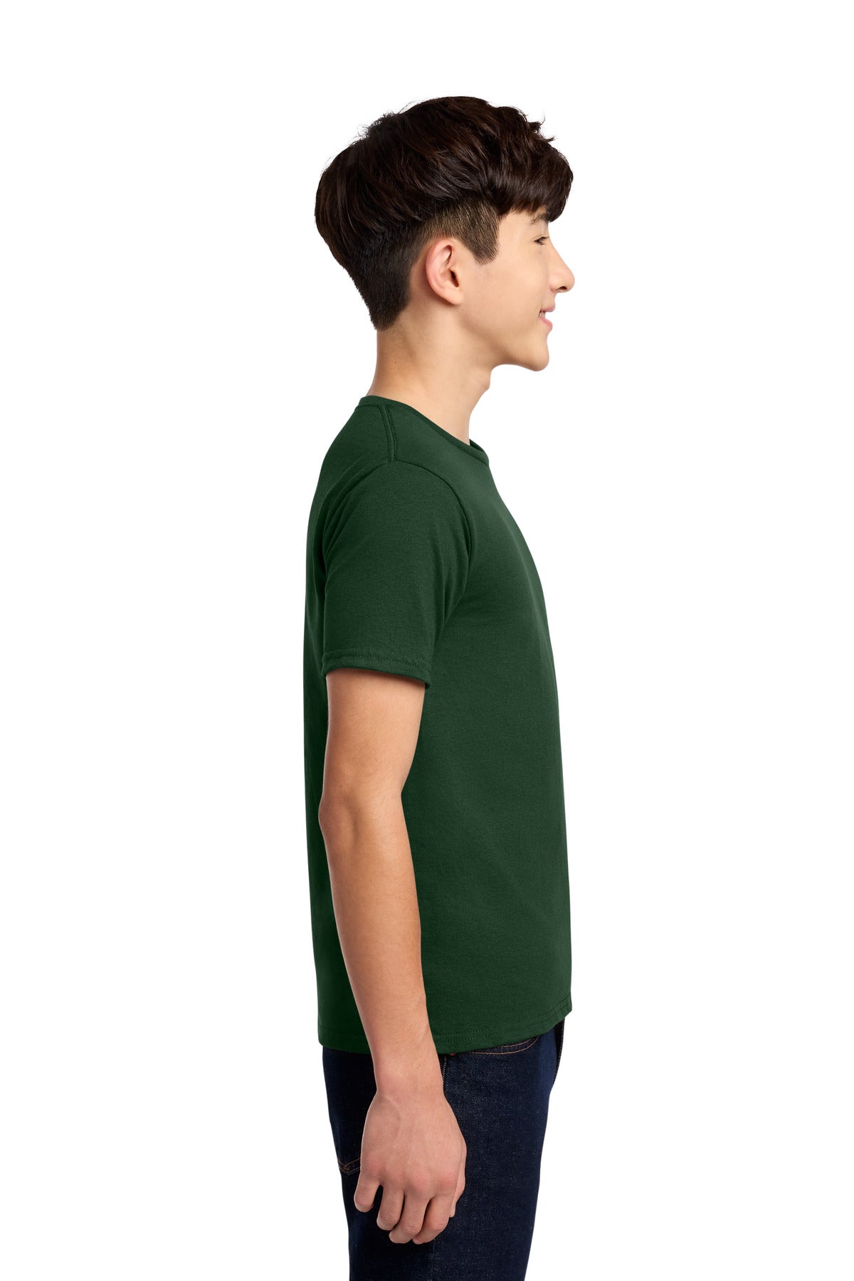 Jerzees - Youth Dri-Power 50/50 Cotton/Poly T-Shirt. 29B - Forest Green - side