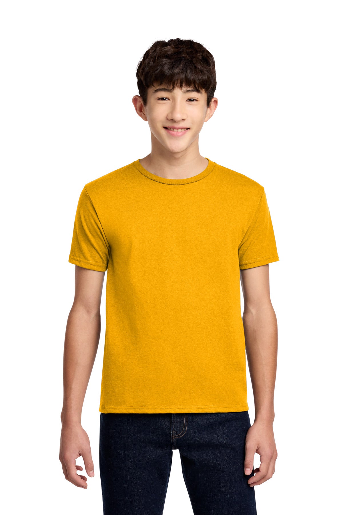Jerzees - Youth Dri-Power 50/50 Cotton/Poly T-Shirt. 29B - Gold - front