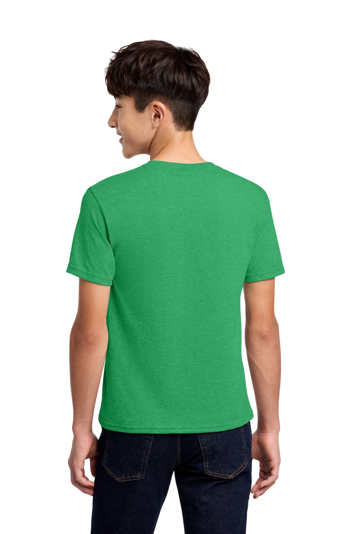 Jerzees - Youth Dri-Power 50/50 Cotton/Poly T-Shirt. 29B - Irish Green Heather - back