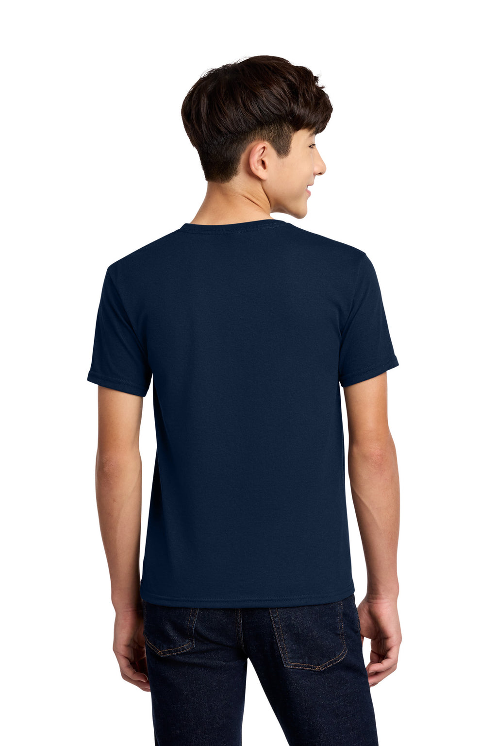 Jerzees - Youth Dri-Power 50/50 Cotton/Poly T-Shirt. 29B - J. Navy - back