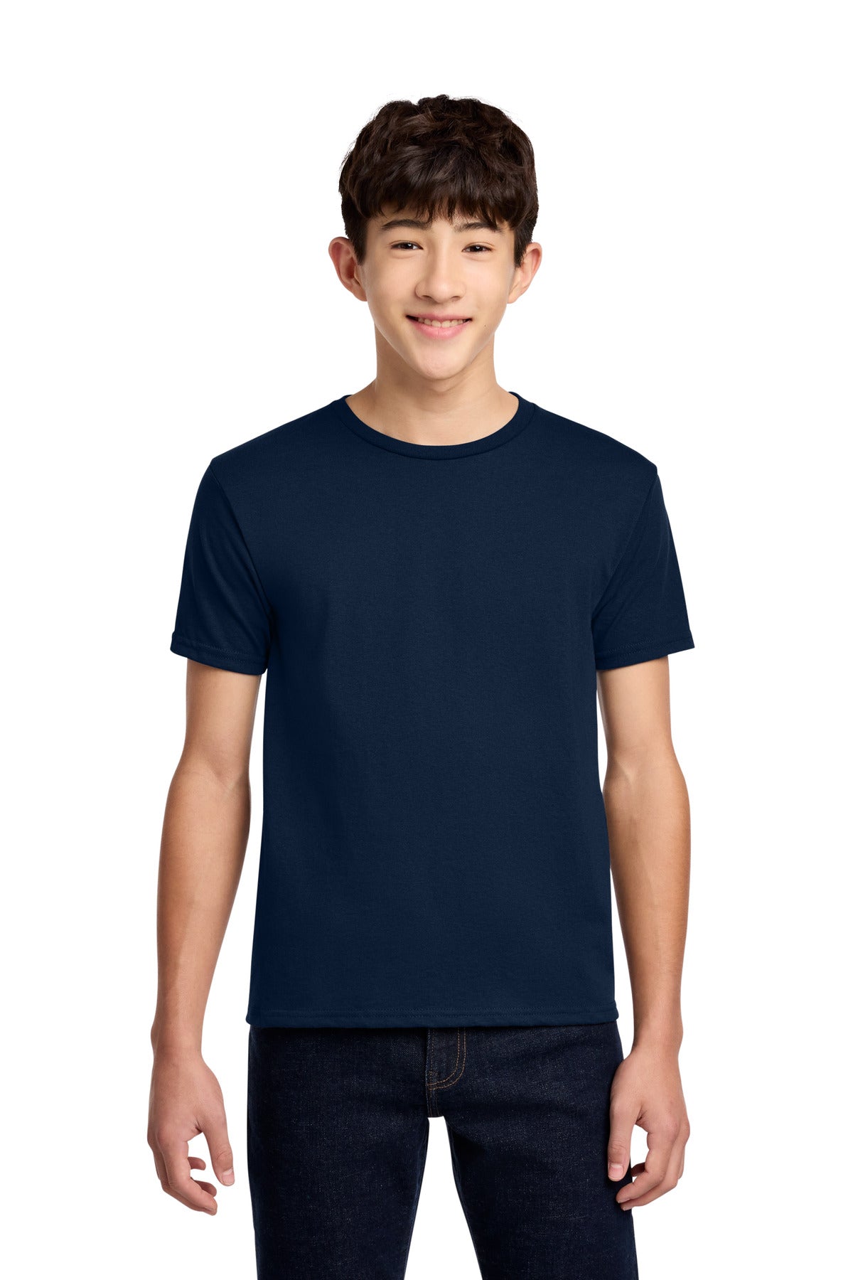 Jerzees - Youth Dri-Power 50/50 Cotton/Poly T-Shirt. 29B - J. Navy - front